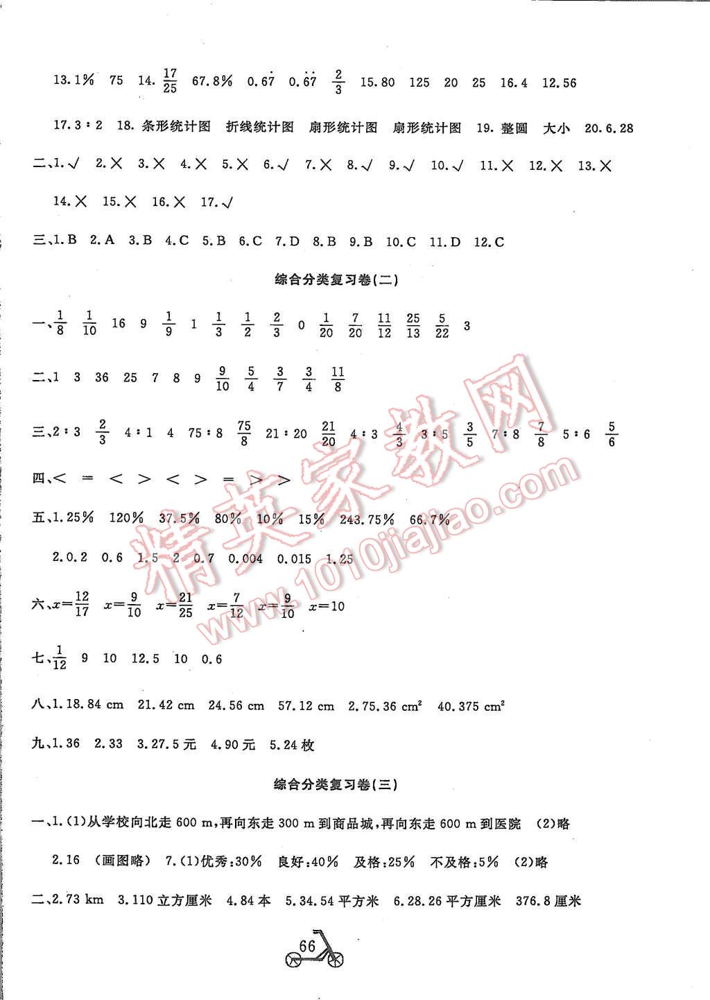 2015年小學(xué)奪冠單元檢測(cè)卷六年級(jí)數(shù)學(xué)上冊(cè)國(guó)標(biāo)人教版 第6頁(yè)