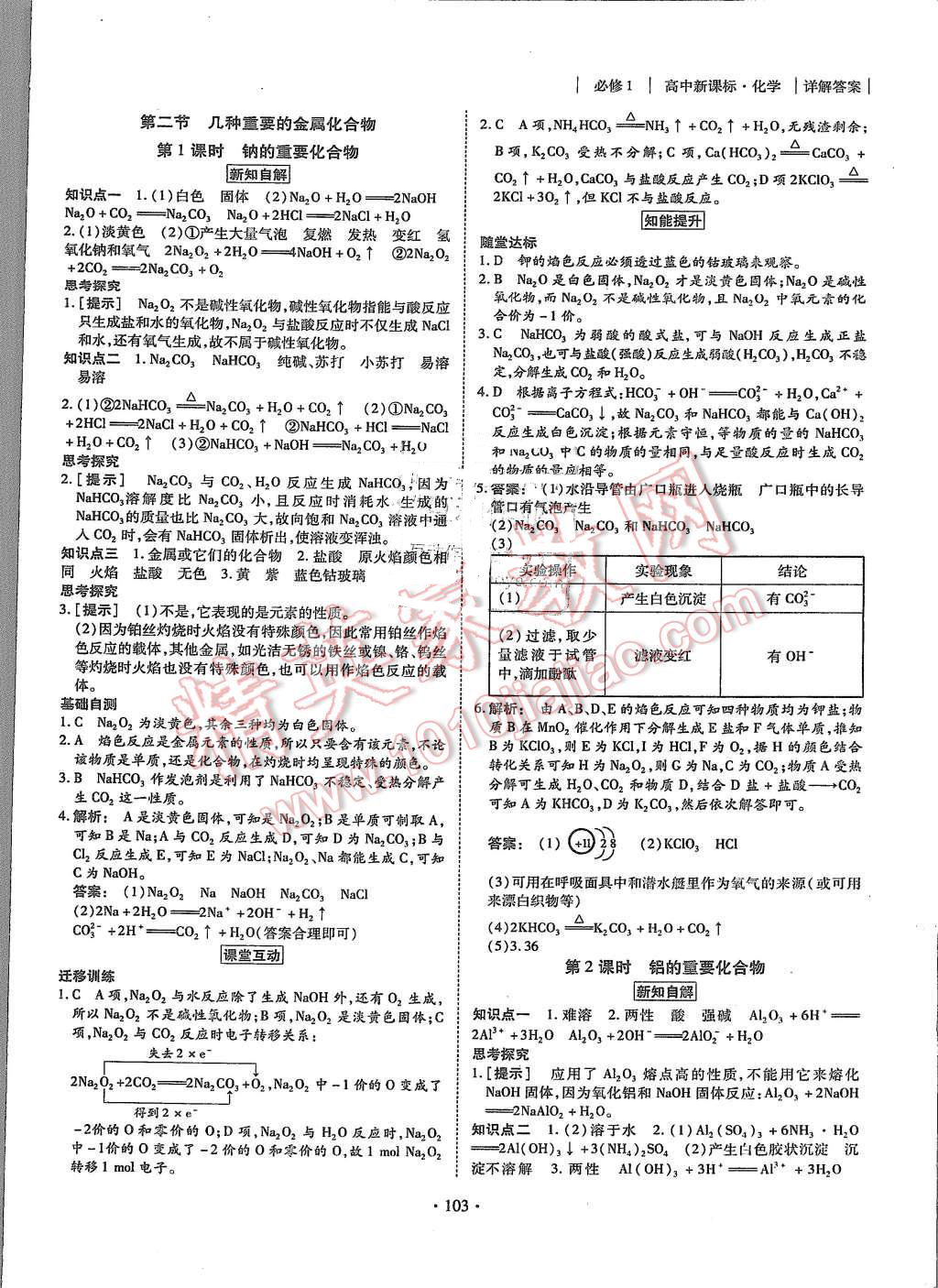 2015年金版新学案高中新课标同步导学化学必修1人教版 第11页