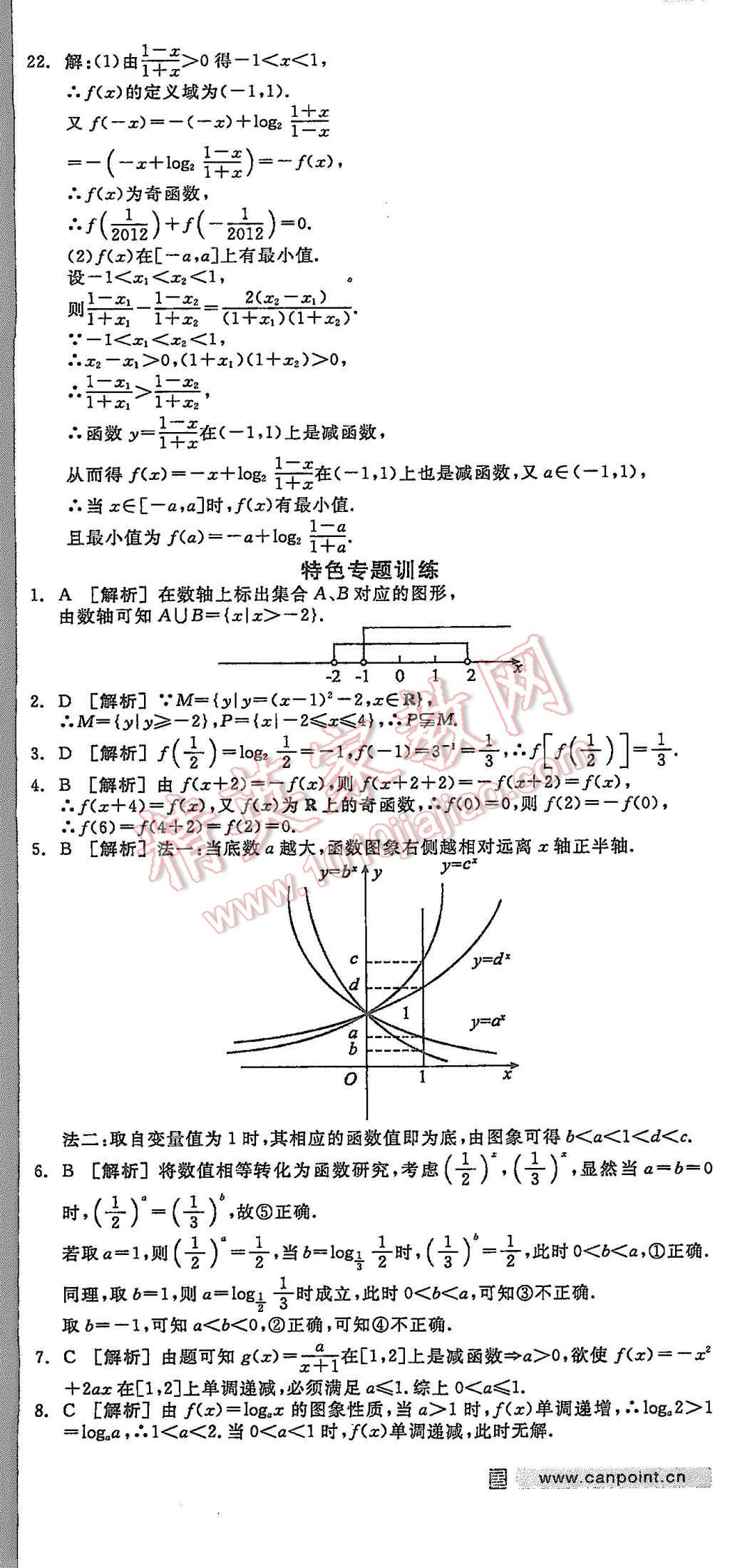 2015年全品學練考高中數(shù)學必修1人教B版 第6頁