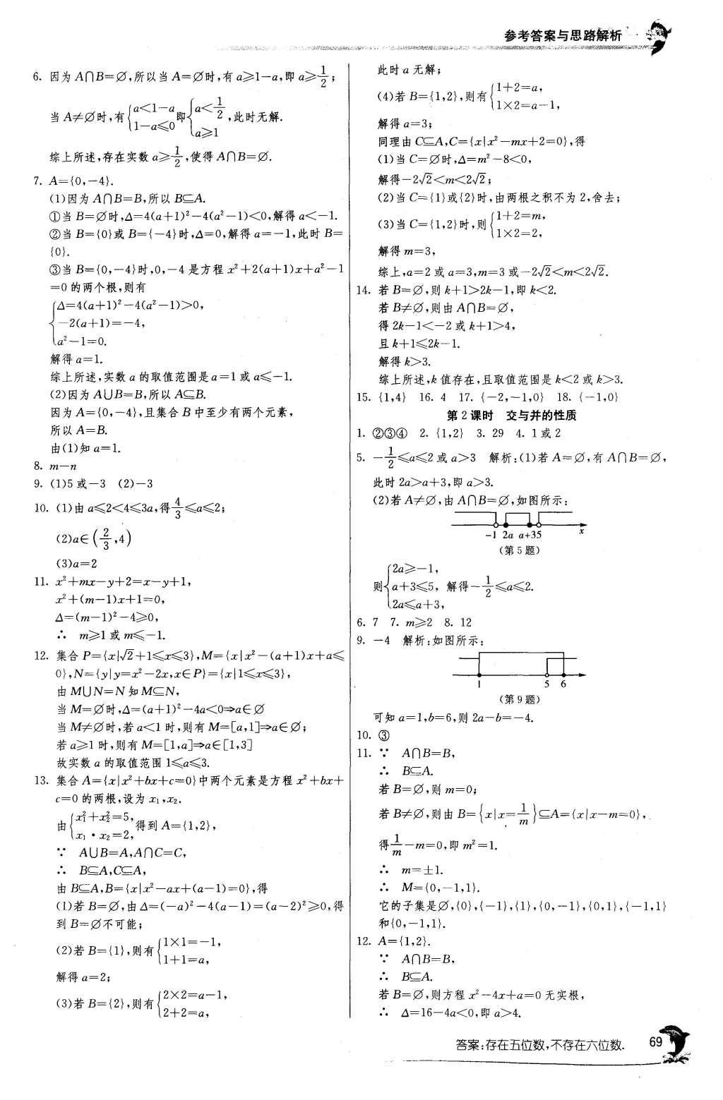 2015年實驗班全程提優(yōu)訓(xùn)練高中數(shù)學(xué)必修1蘇教版 參考答案第11頁