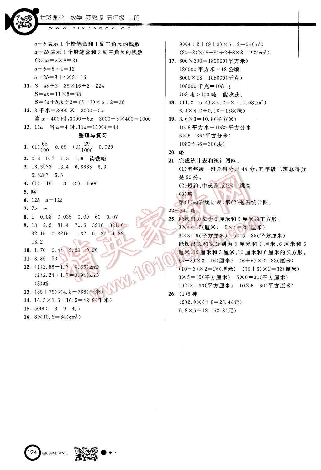 2015年七彩課堂五年級(jí)數(shù)學(xué)上冊(cè)蘇教版 第18頁(yè)