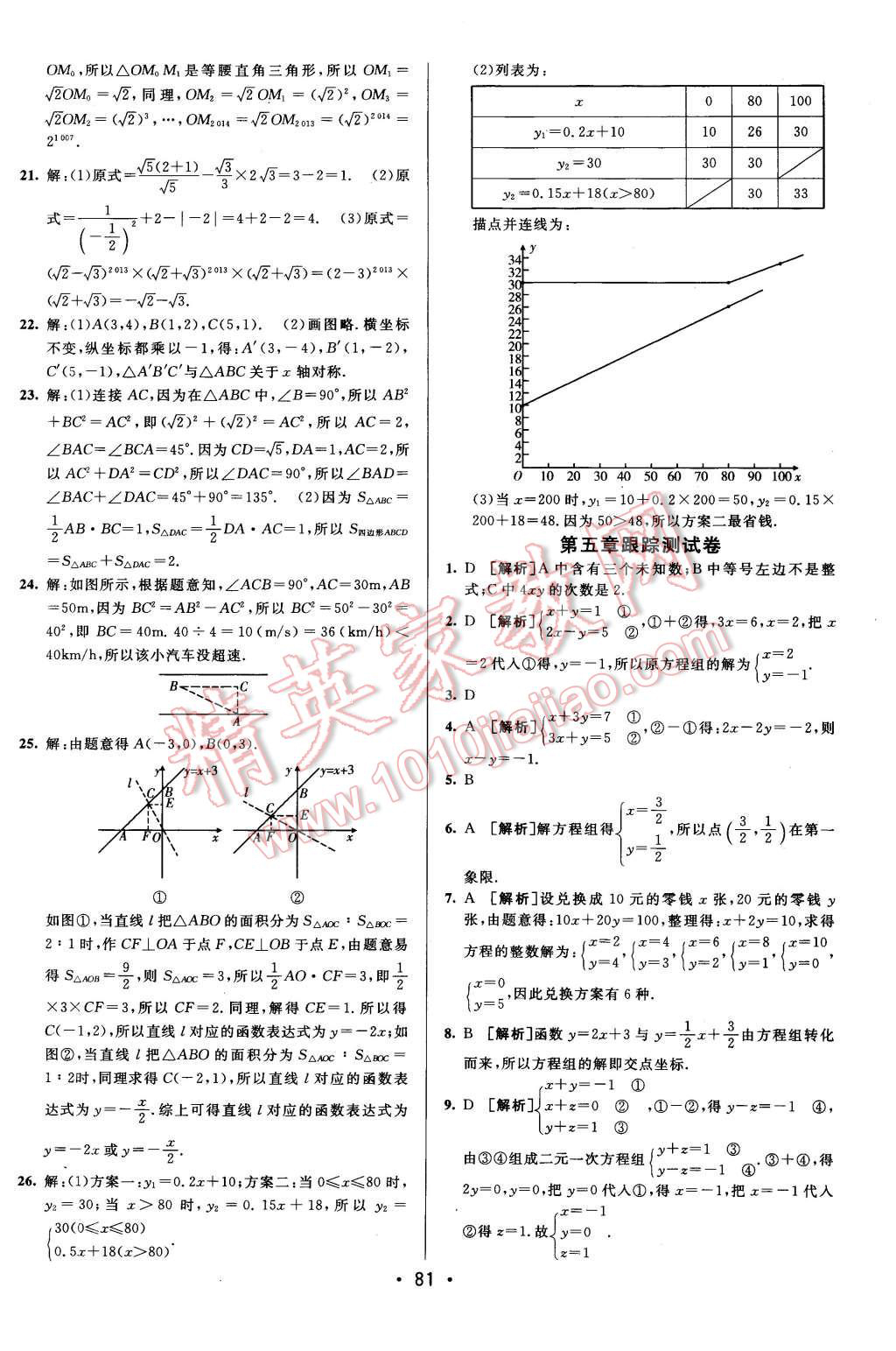 2015年期末考向標(biāo)海淀新編跟蹤突破測(cè)試卷八年級(jí)數(shù)學(xué)上冊(cè)北師大版 第5頁