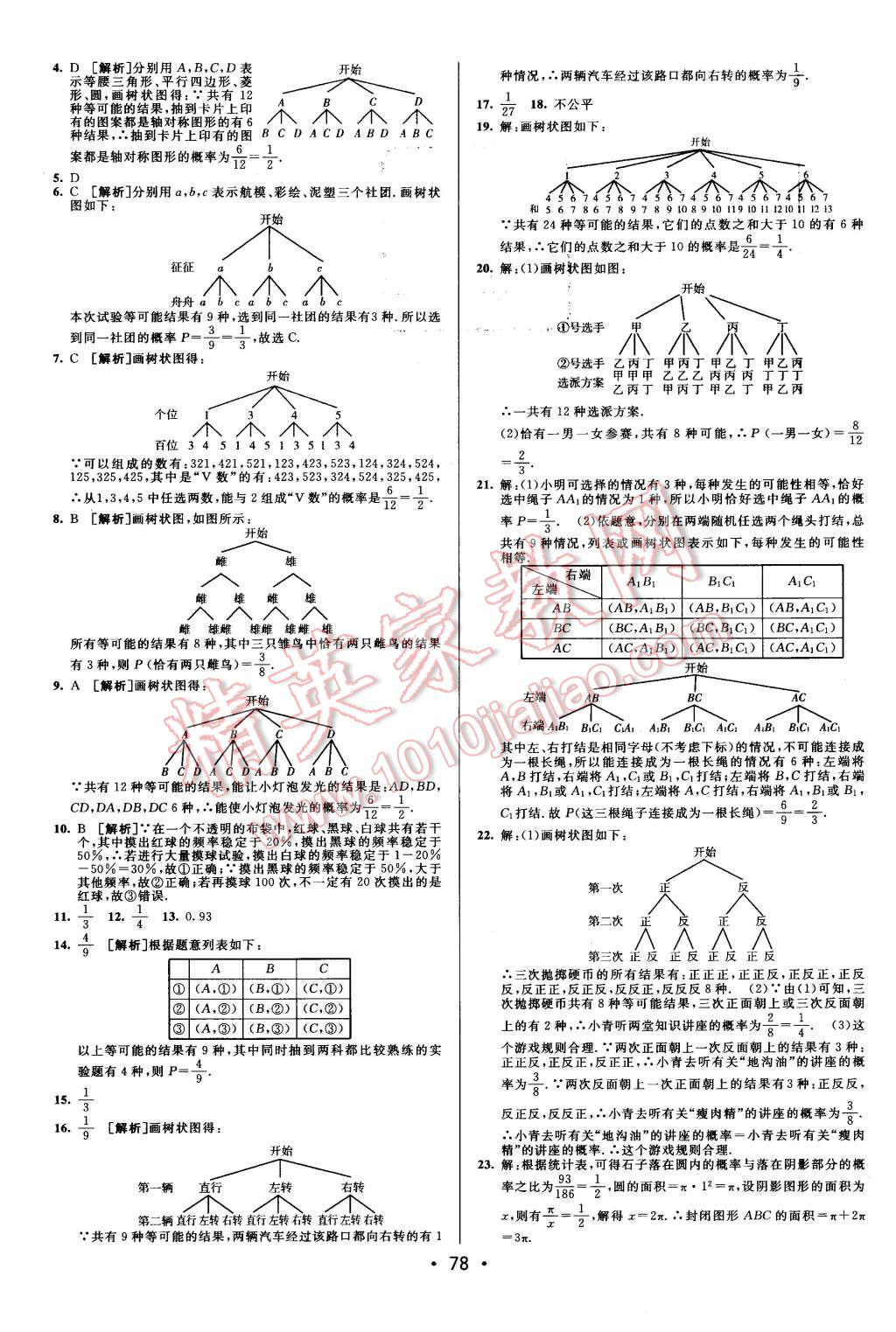 2015年期末考向標(biāo)海淀新編跟蹤突破測試卷九年級數(shù)學(xué)全一冊北師大版 第2頁