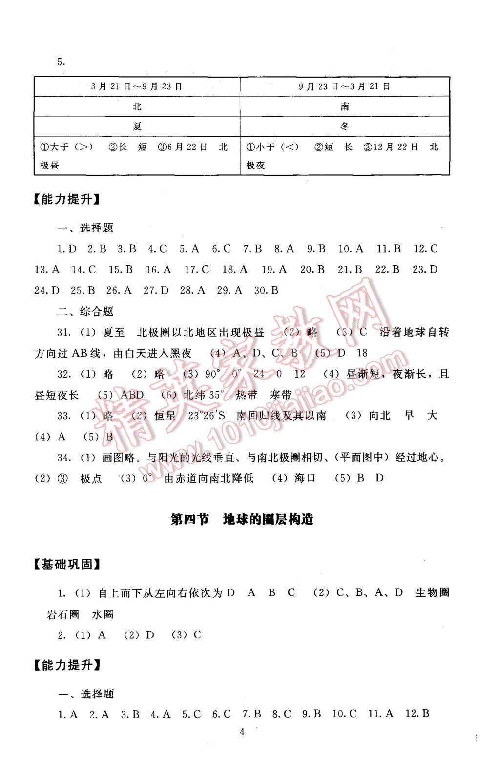 2015年海淀名師伴你學(xué)同步學(xué)練測高中地理必修1 第4頁