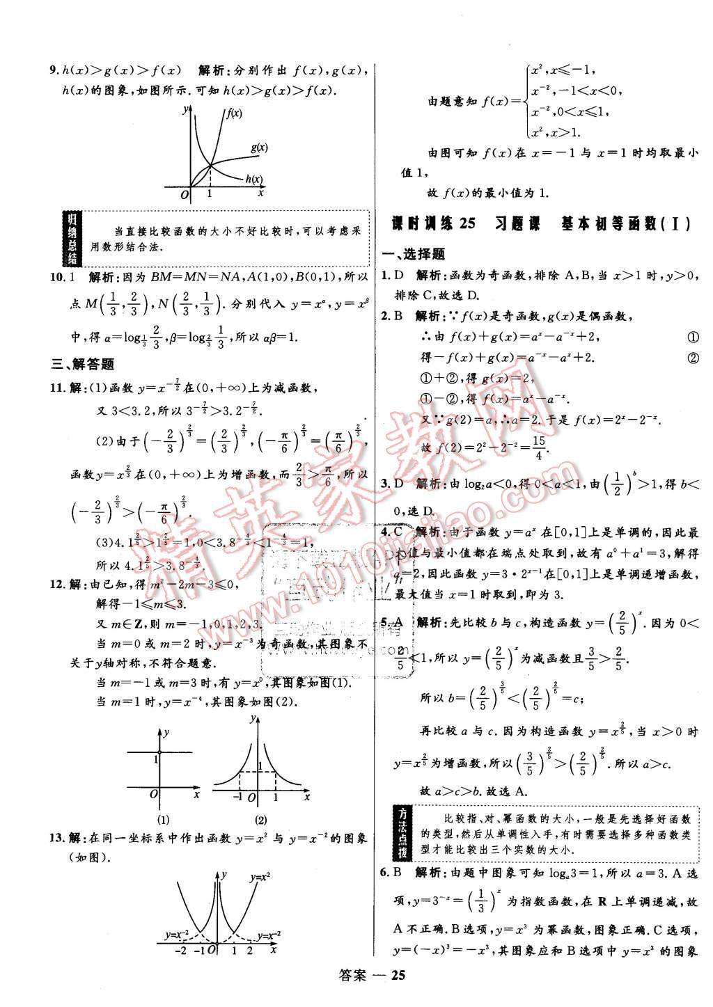 2015年高中同步測(cè)控優(yōu)化訓(xùn)練數(shù)學(xué)必修1人教A版 第25頁