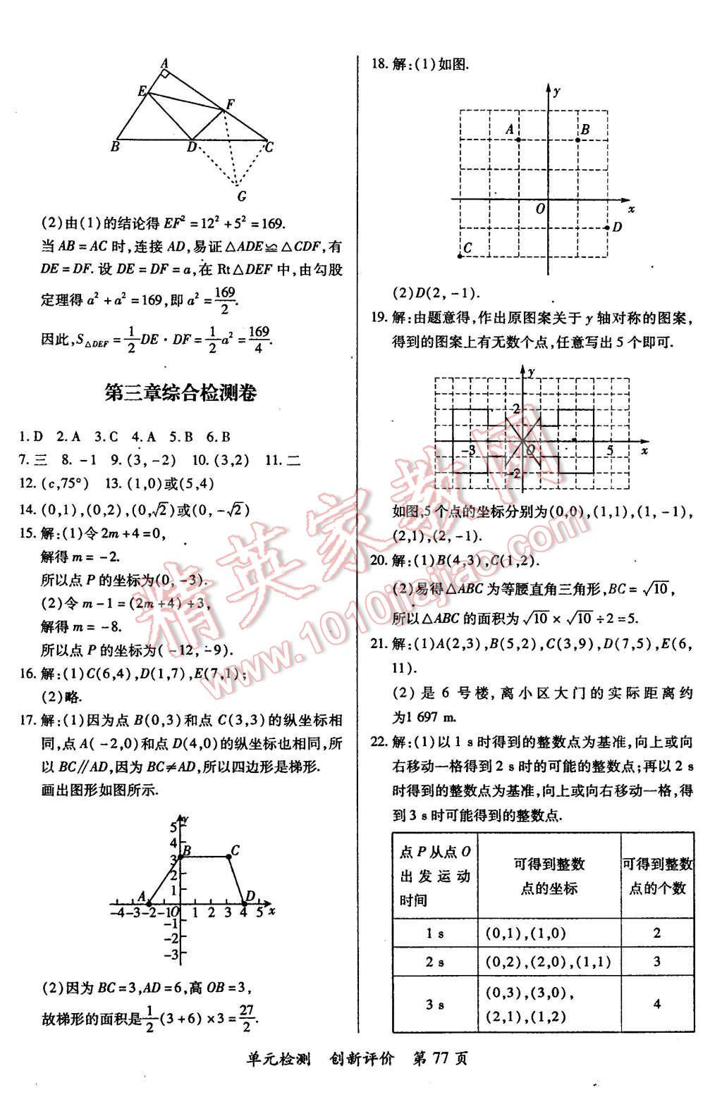 2015年新评价单元检测创新评价八年级数学上册北师大版 第5页