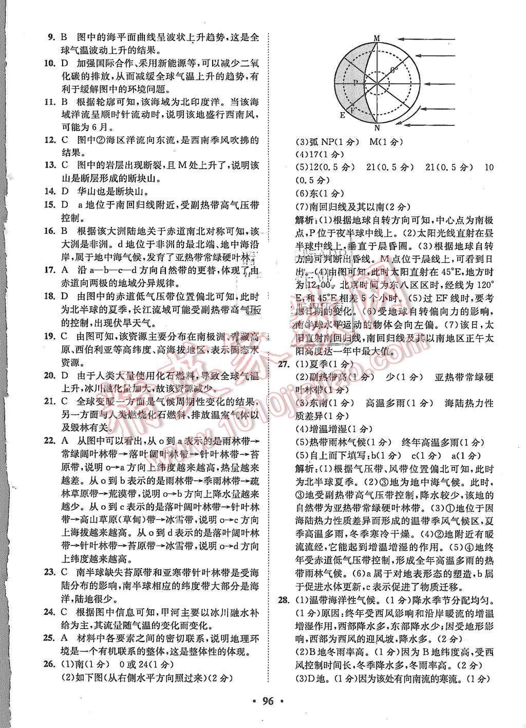 2015年高中地理小題狂做必修1人教版 第22頁