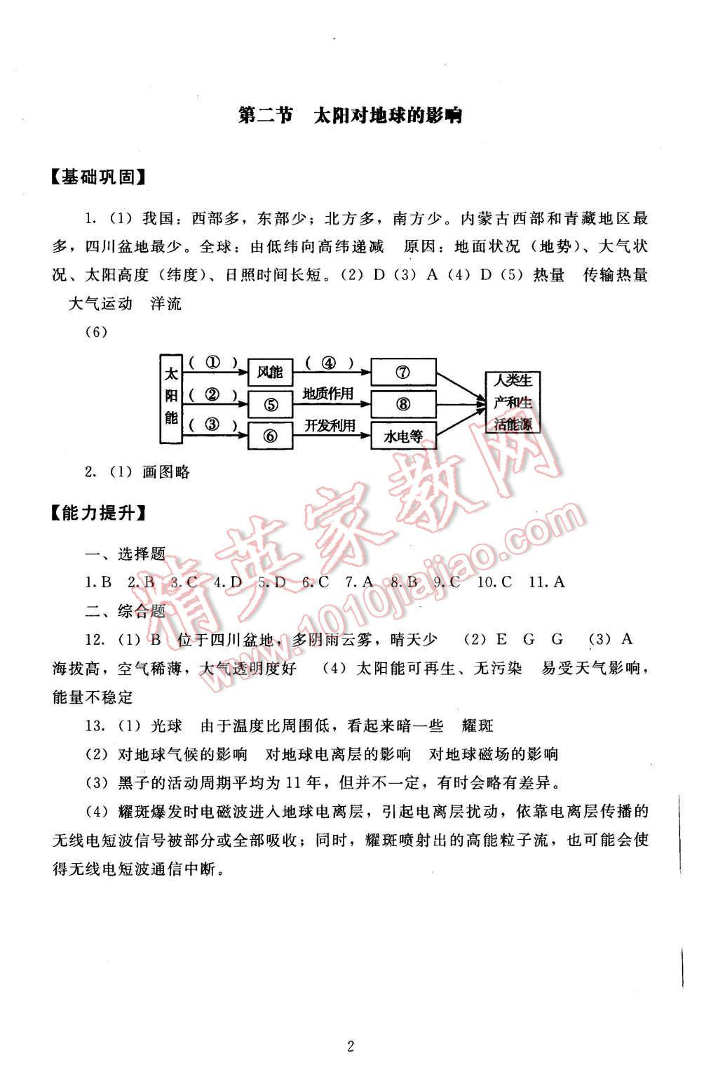 2015年海淀名師伴你學(xué)同步學(xué)練測(cè)高中地理必修1 第2頁