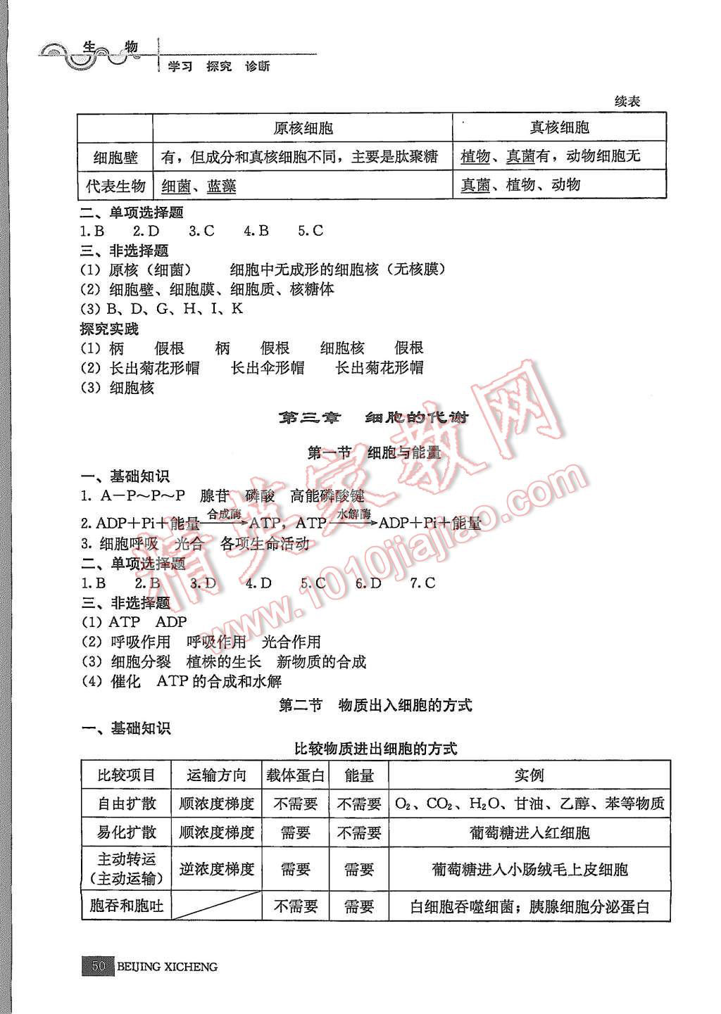 2015年學(xué)習(xí)探究診斷生物必修1 第5頁