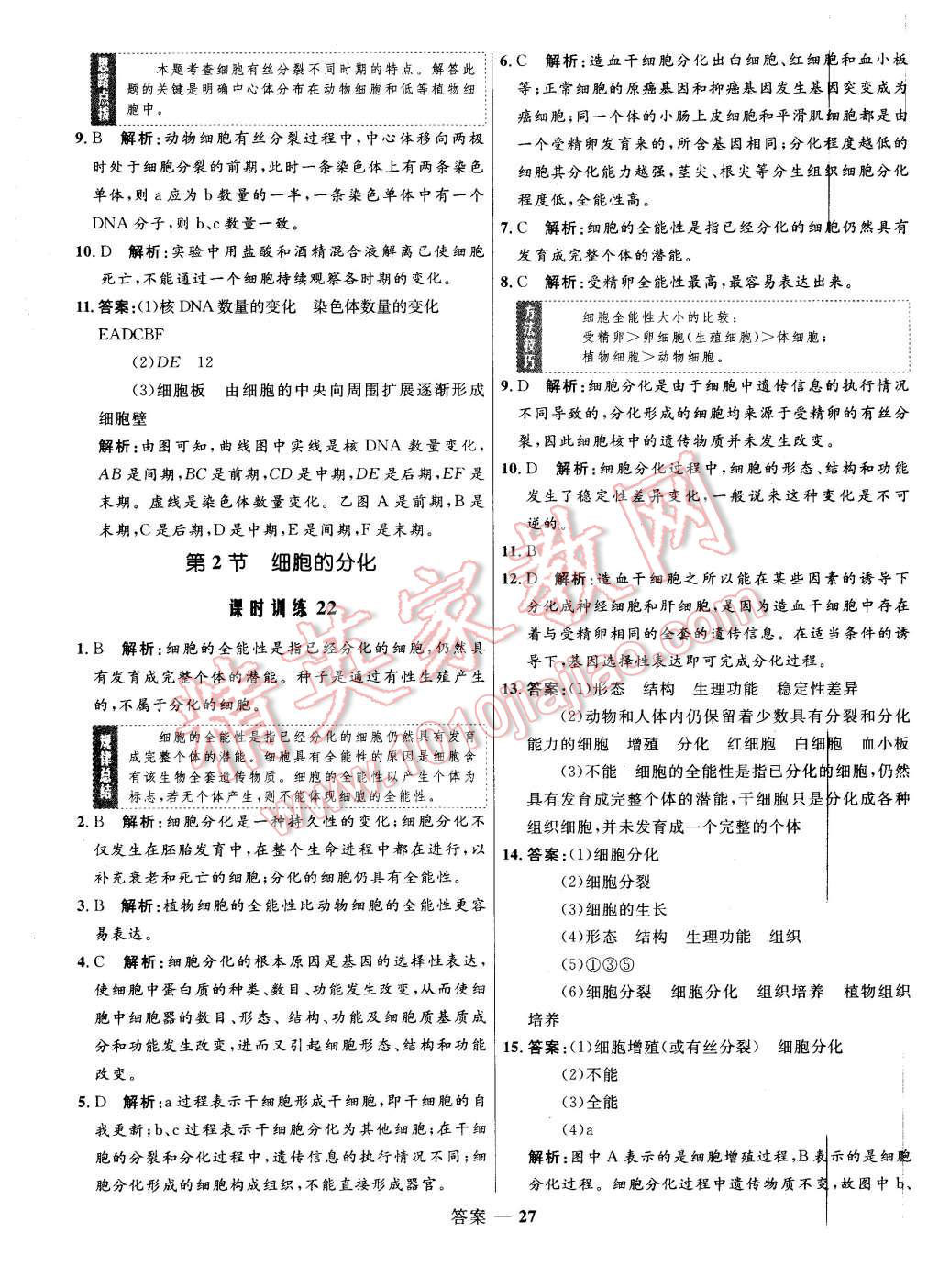 2015年高中同步測控優(yōu)化訓(xùn)練生物必修1人教版 第27頁