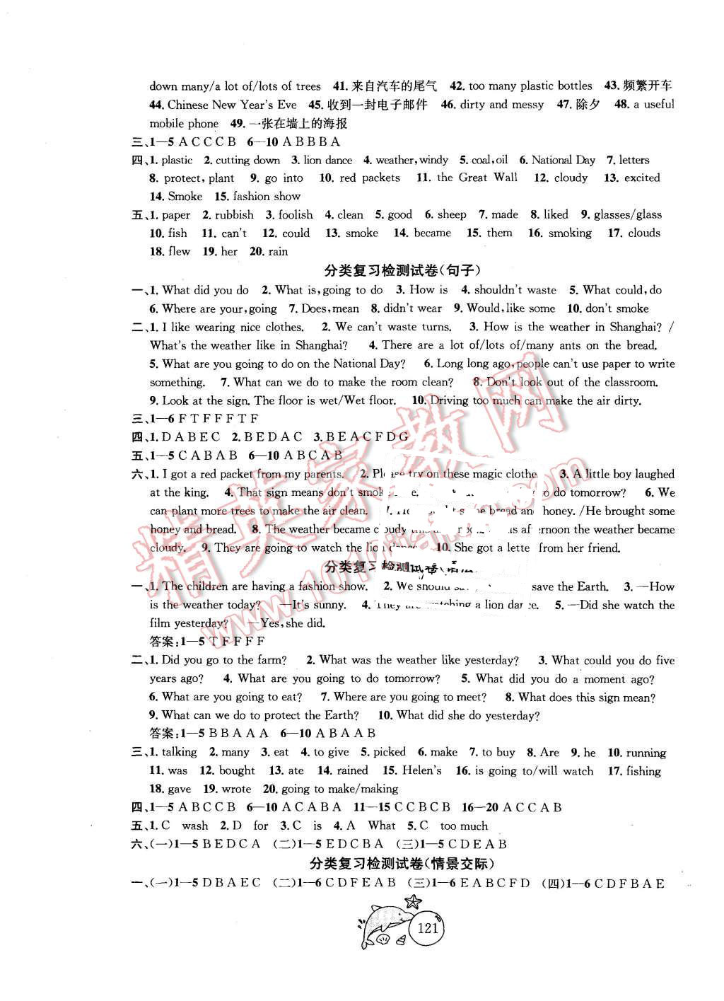 2015年金钥匙1加1目标检测六年级英语上册江苏版 第13页