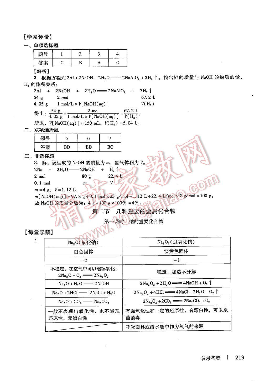 2015年學(xué)習(xí)與評(píng)價(jià)化學(xué)必修1人教版 第19頁