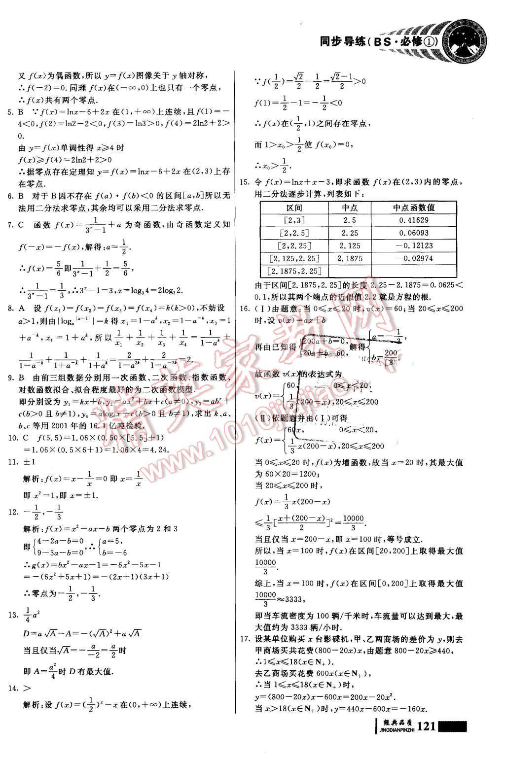 2015年同步導(dǎo)練高中數(shù)學(xué)必修1 第31頁