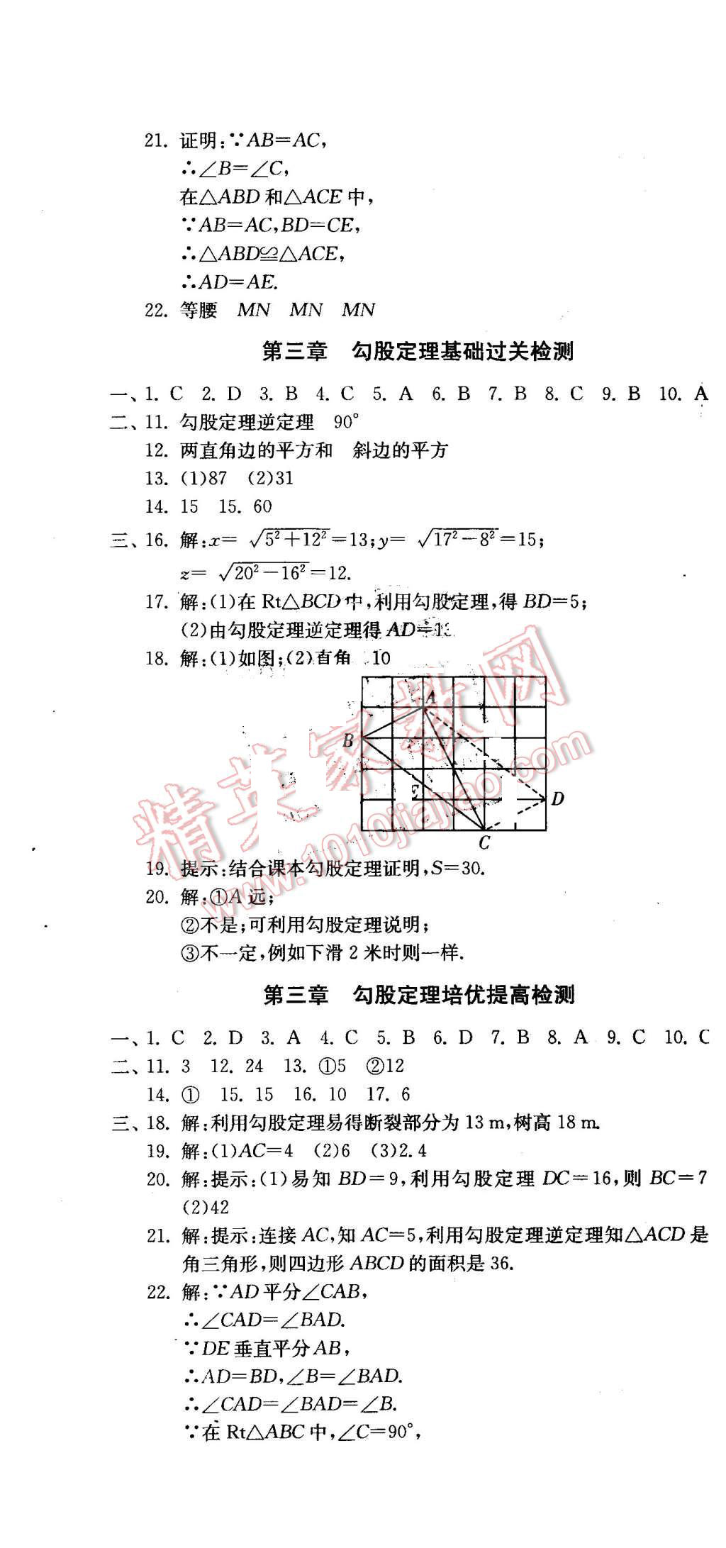 2015年同步測評卷八年級數(shù)學(xué)上冊江蘇版 第4頁