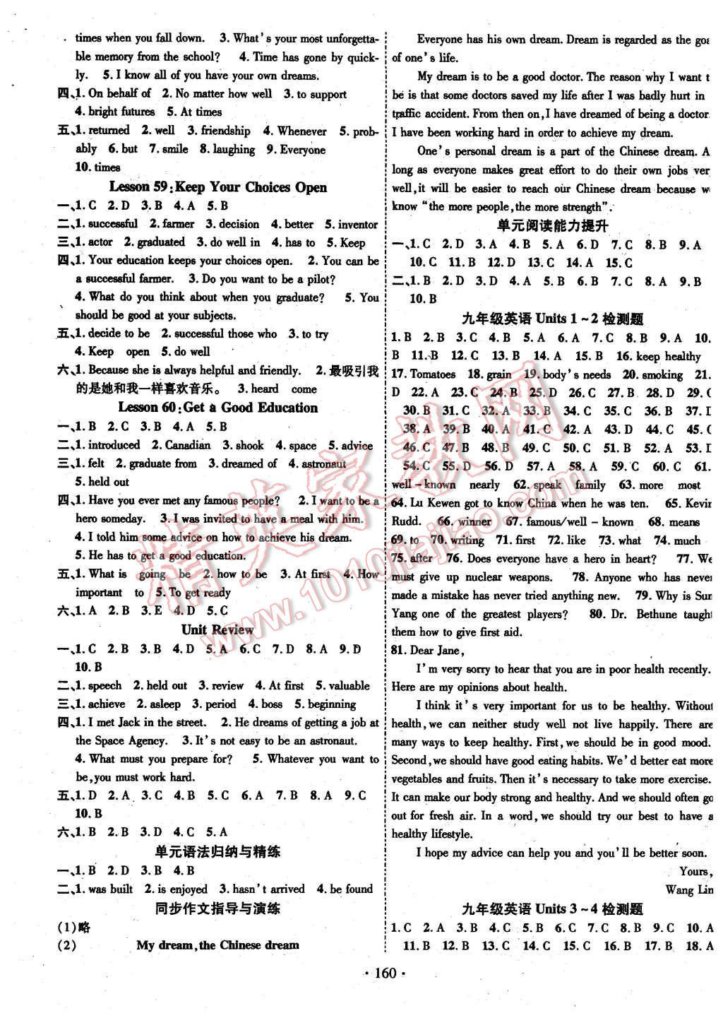 2015年暢優(yōu)新課堂九年級英語全一冊冀教版 第11頁