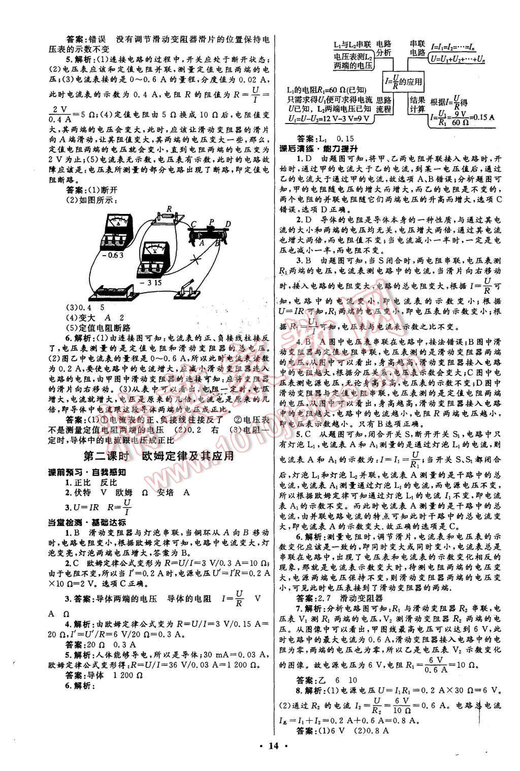 2015年初中同步測控全優(yōu)設(shè)計(jì)九年級物理全一冊滬科版 第14頁