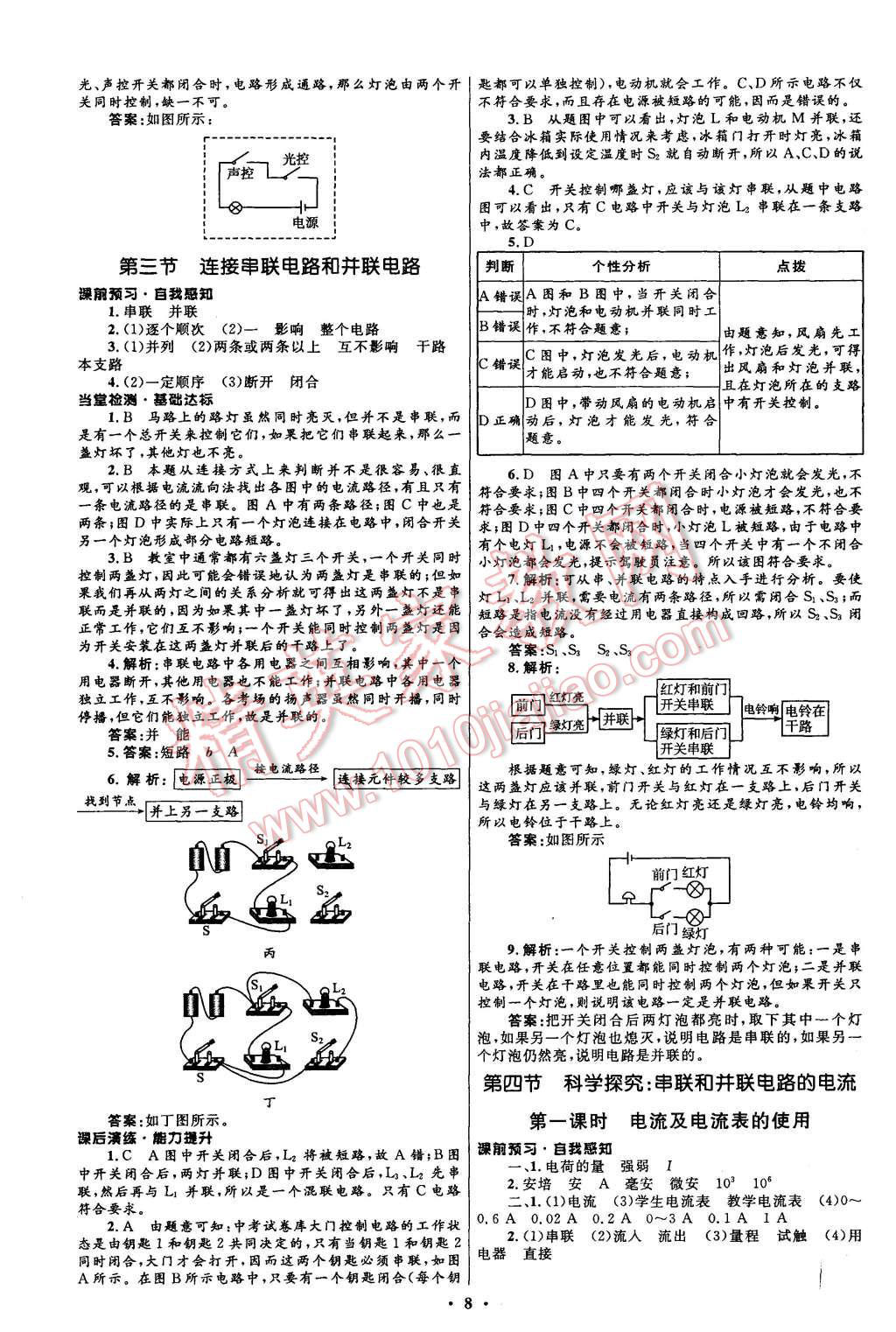 2015年初中同步測(cè)控全優(yōu)設(shè)計(jì)九年級(jí)物理全一冊(cè)滬科版 第8頁(yè)