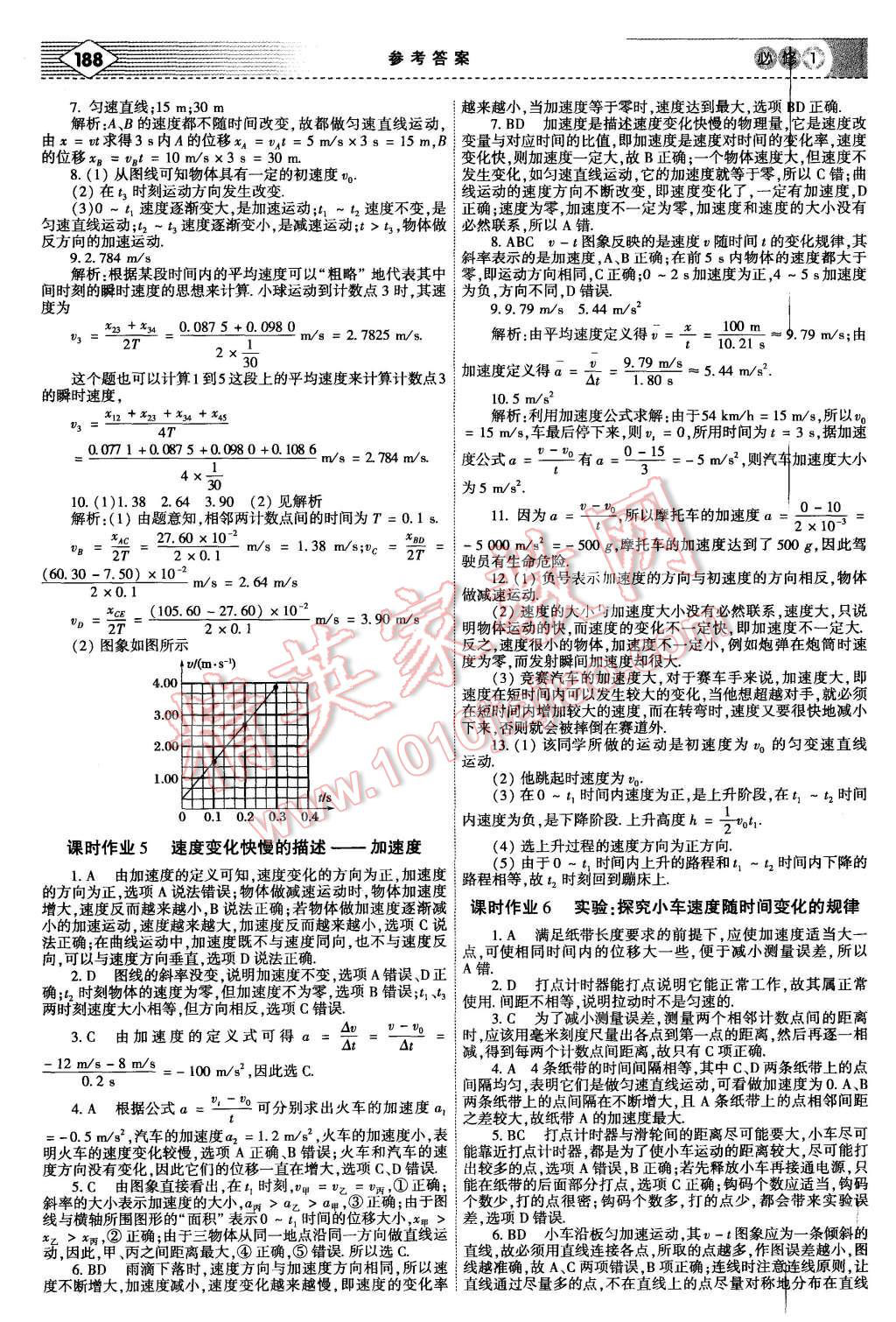 2015年红对勾讲与练高中物理必修1人教版 第22页