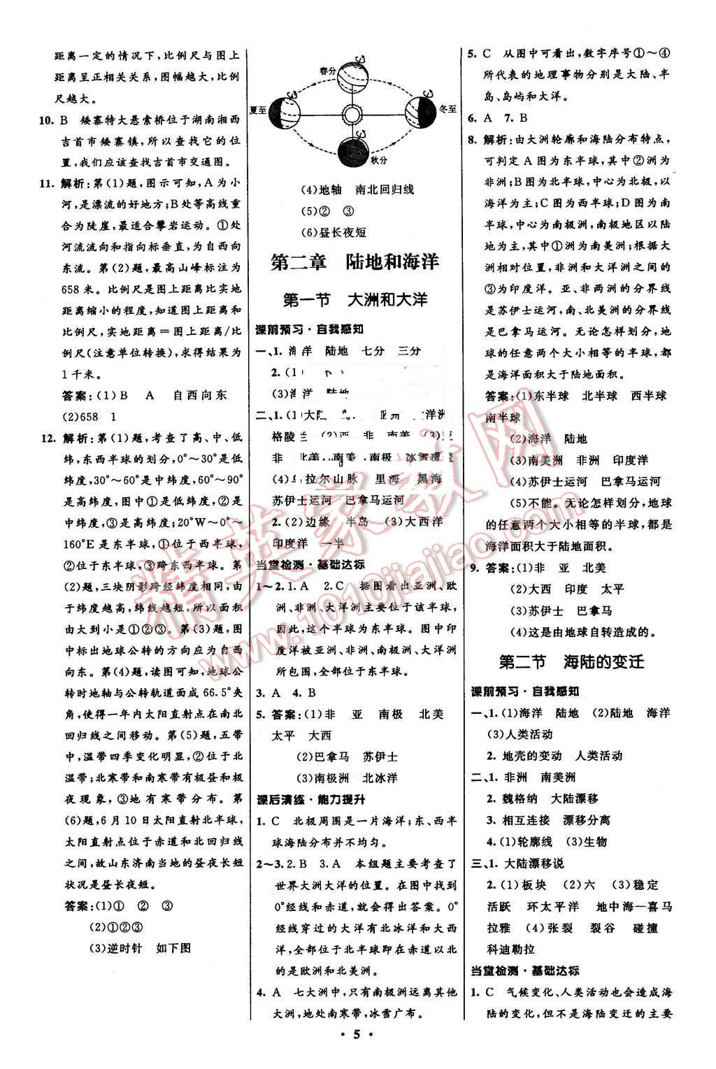 2015年初中同步測(cè)控全優(yōu)設(shè)計(jì)七年級(jí)地理上冊(cè)人教版 第5頁(yè)