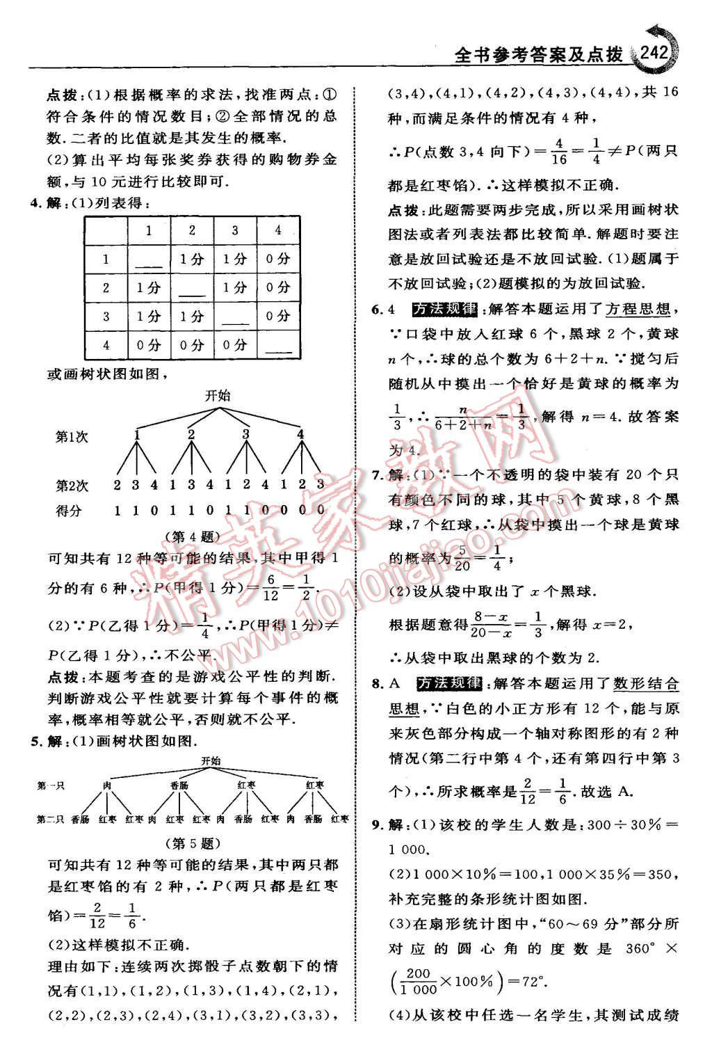 2015年特高級(jí)教師點(diǎn)撥九年級(jí)數(shù)學(xué)上冊(cè)北師大版 第28頁(yè)