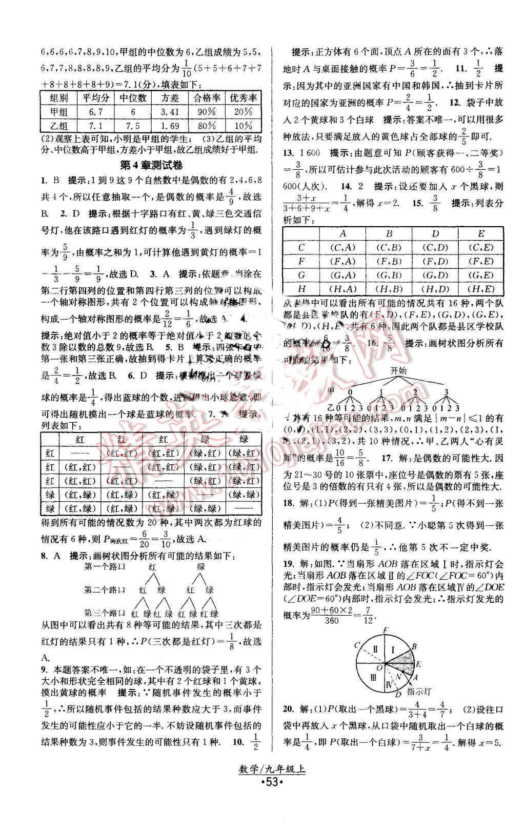 2015年課時(shí)提優(yōu)計(jì)劃作業(yè)本九年級(jí)數(shù)學(xué)上冊(cè)國(guó)標(biāo)蘇科版 第25頁(yè)