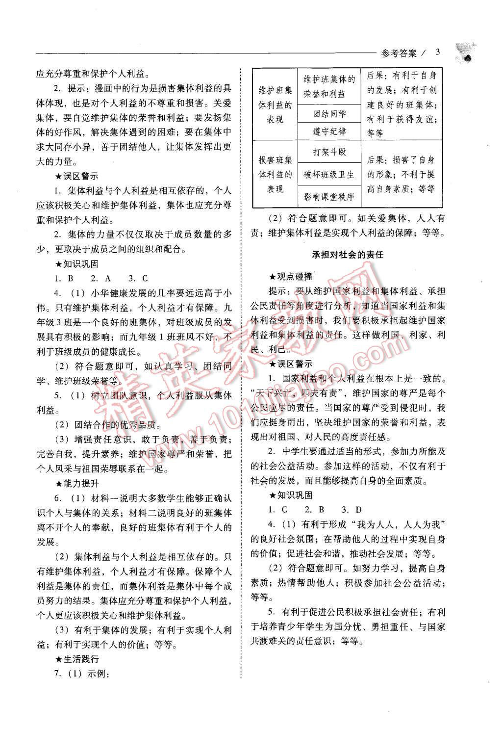 2015年新課程問題解決導(dǎo)學(xué)方案九年級思想品德全一冊人教版 第3頁