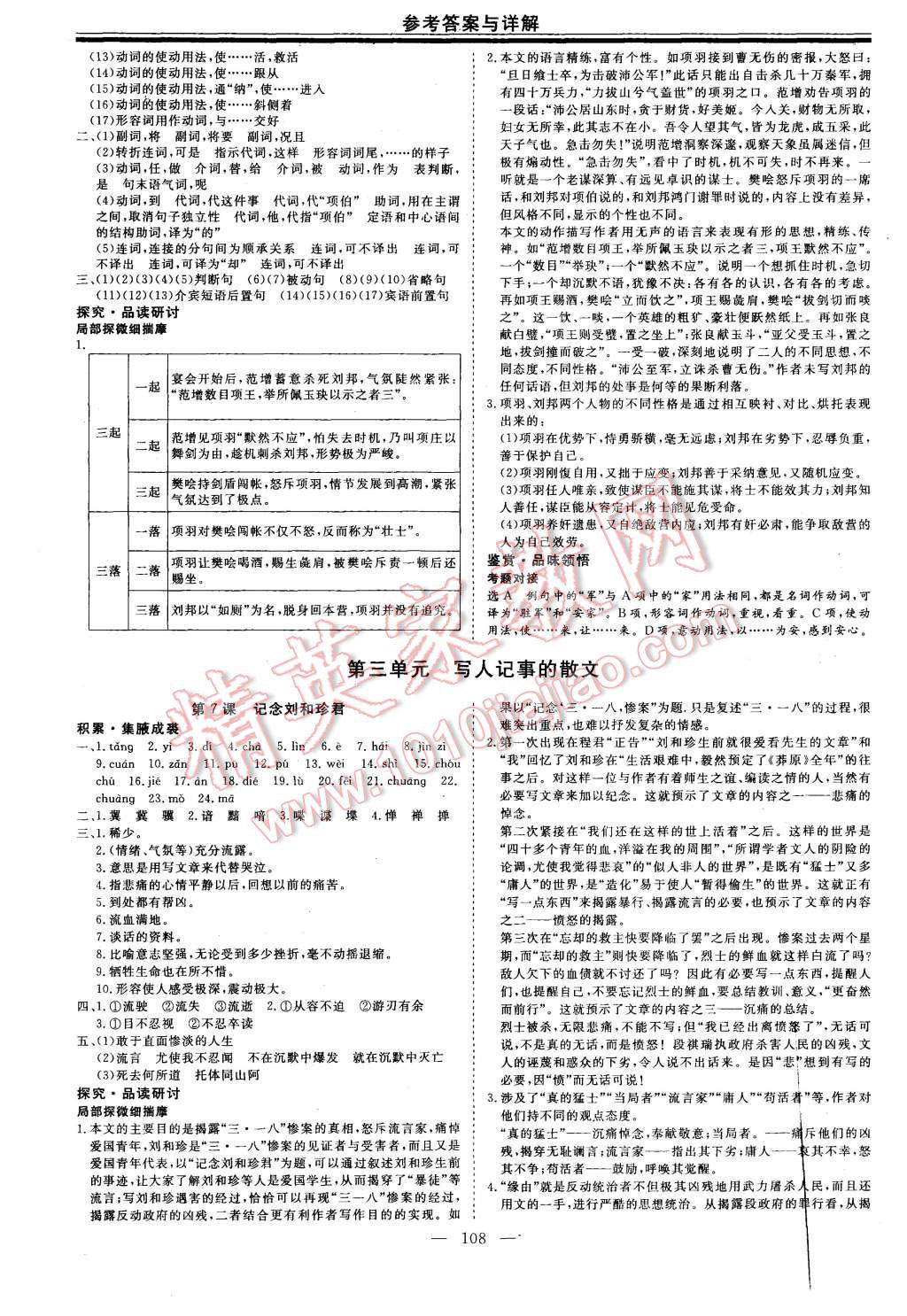 2015年高中新課程導(dǎo)學(xué)與評(píng)估創(chuàng)新學(xué)案語(yǔ)文必修1人教版 第4頁(yè)