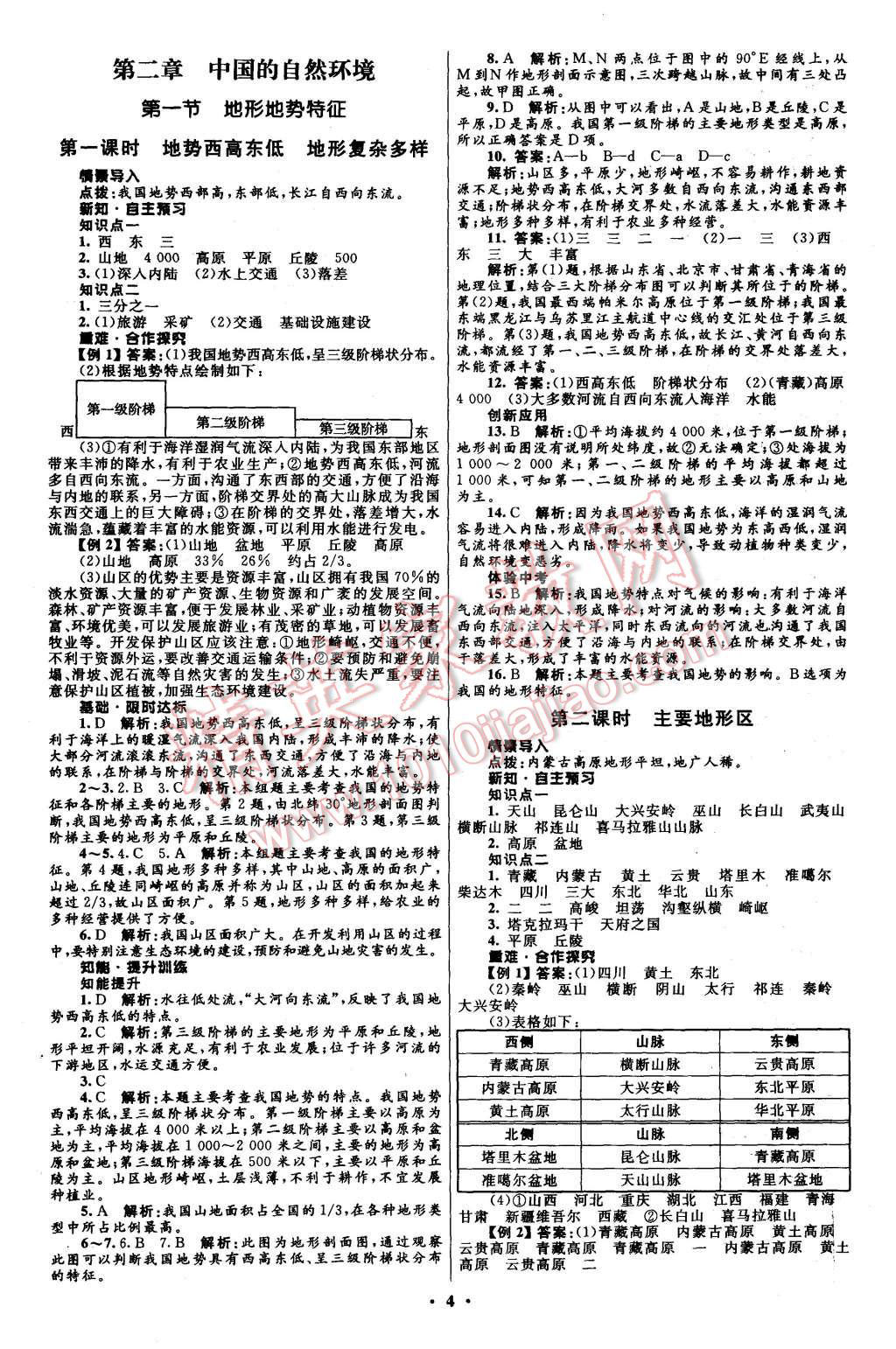 2015年初中同步測控全優(yōu)設(shè)計八年級地理上冊商務(wù)星球版 第4頁