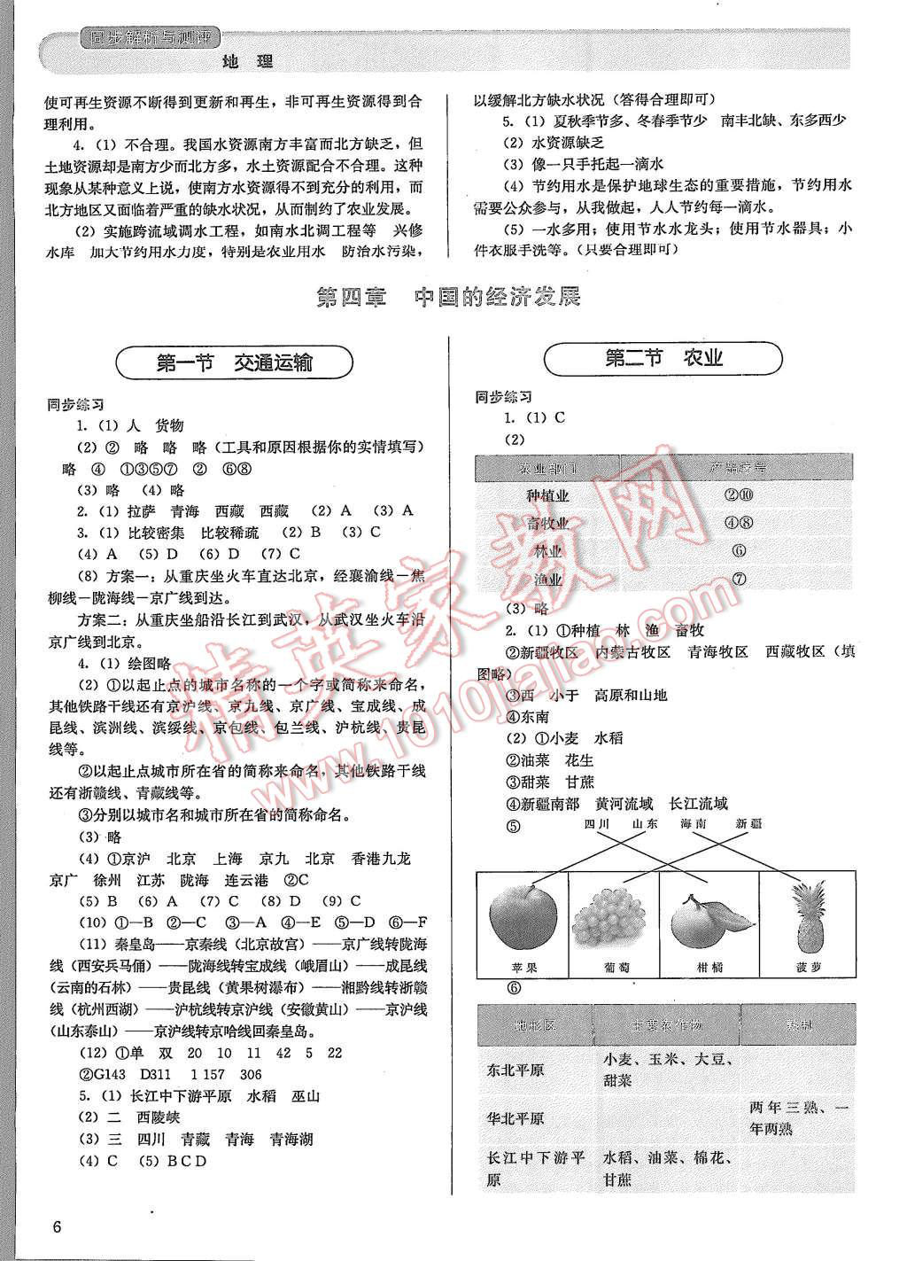 2015年人教金學(xué)典同步解析與測評八年級地理上冊人教版 第6頁