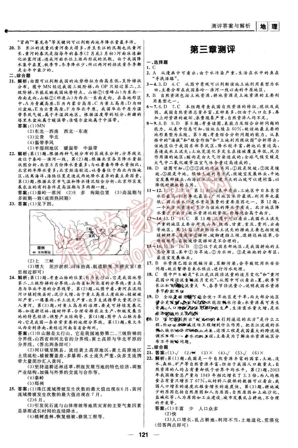 2015年新課程自主學(xué)習(xí)與測評八年級地理上冊人教版 第15頁