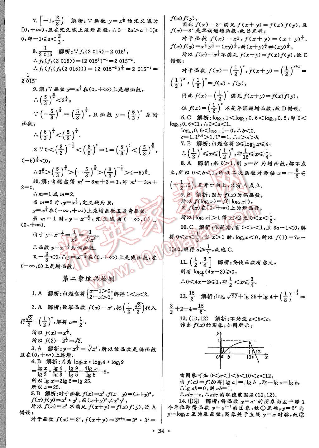 2015年志鴻優(yōu)化贏在課堂數(shù)學(xué)必修1人教A版 第34頁