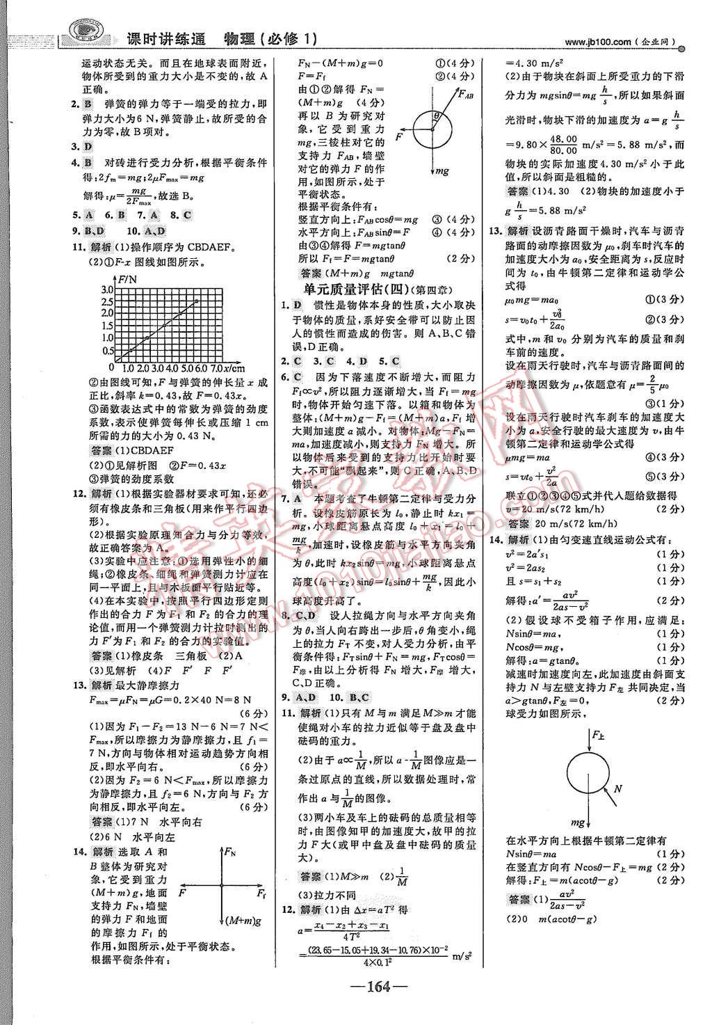 2015年世紀(jì)金榜課時講練通物理必修1人教版 第31頁