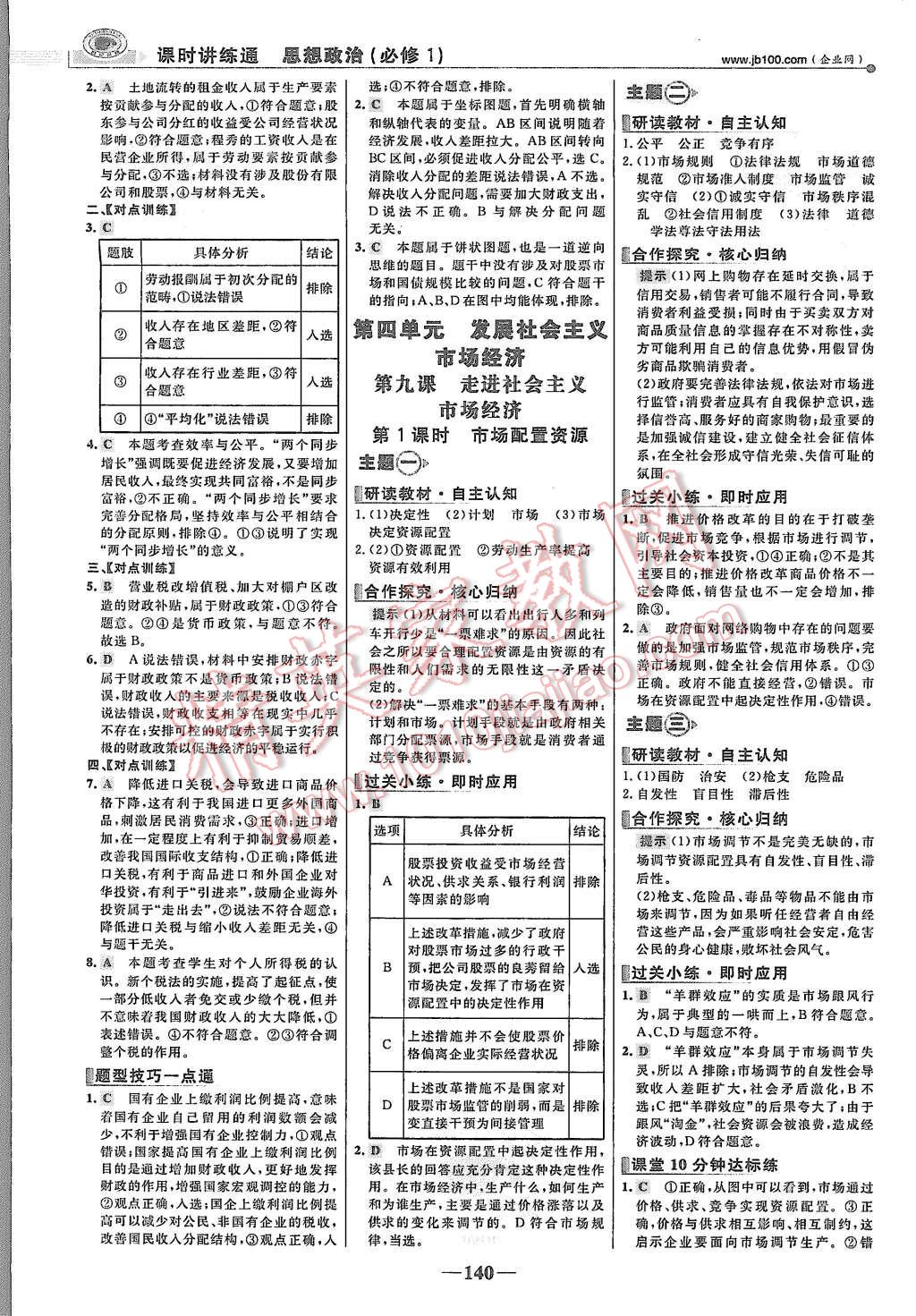 2015年世紀金榜課時講練通思想政治必修1人教版 第15頁