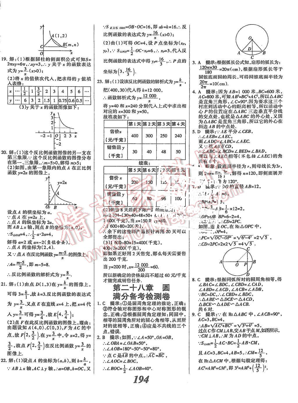 2015年全優(yōu)課堂考點集訓(xùn)與滿分備考九年級數(shù)學(xué)全一冊上冀教版 第46頁