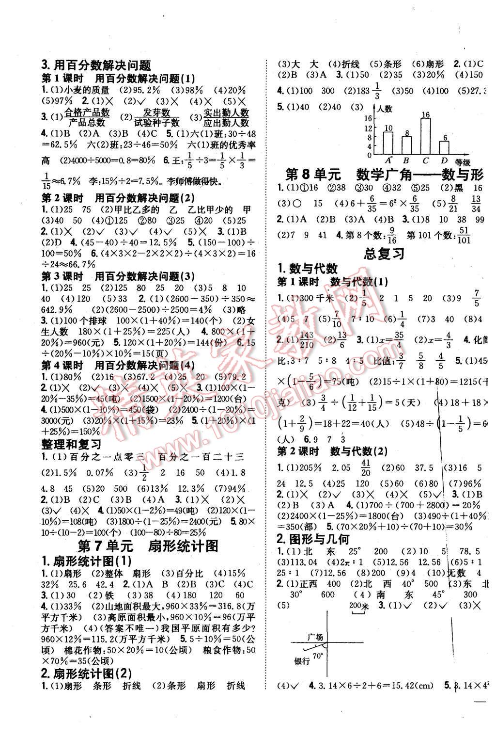 2015年全科王同步課時練習(xí)六年級數(shù)學(xué)上冊人教版 第7頁