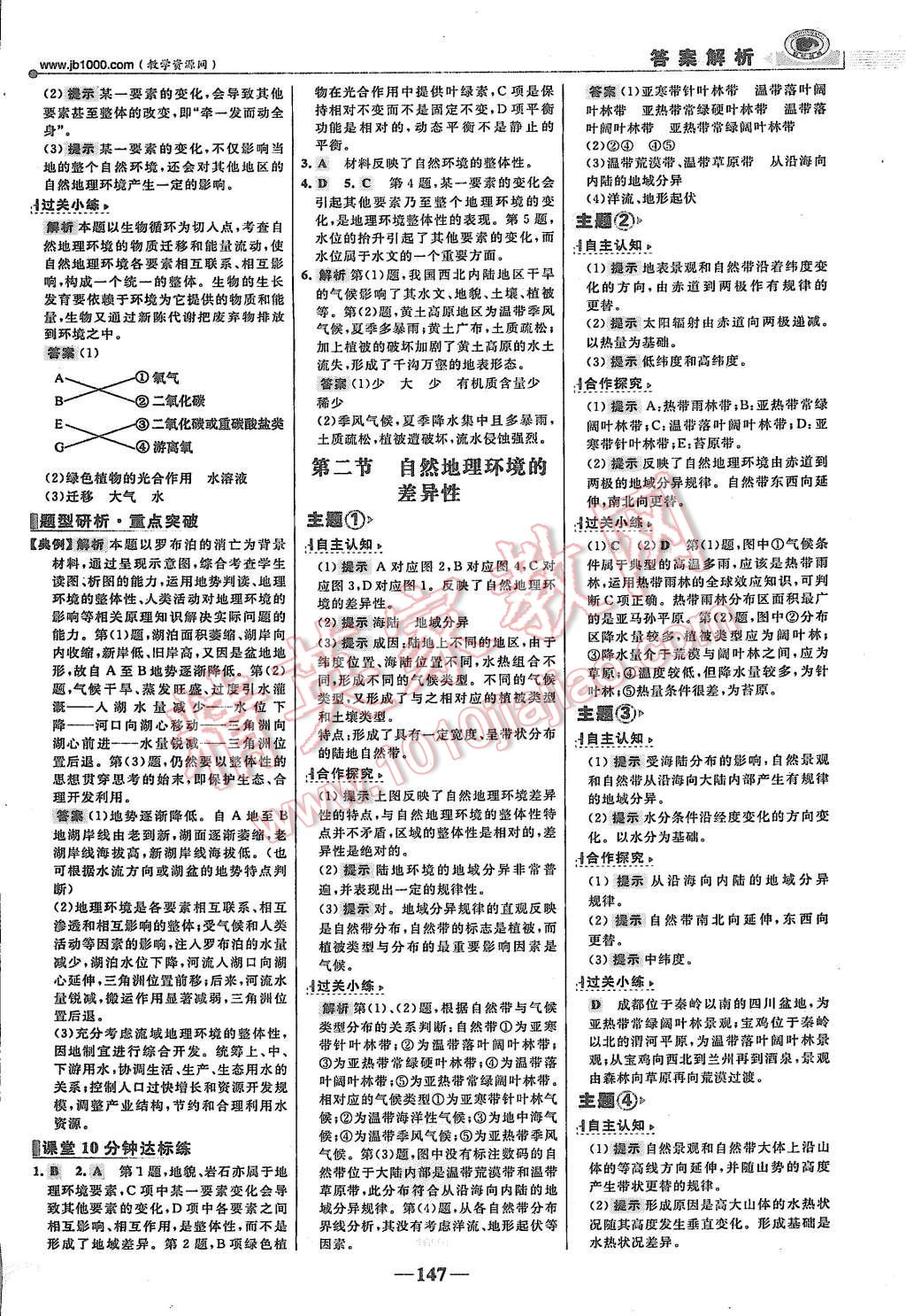 2015年世紀(jì)金榜課時(shí)講練通地理必修1人教版 第14頁(yè)