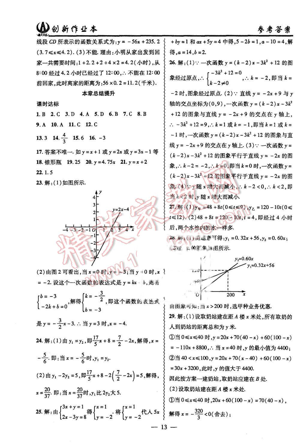 2015年創(chuàng)新課堂創(chuàng)新作業(yè)本八年級(jí)數(shù)學(xué)上冊(cè)北師大版 第13頁(yè)