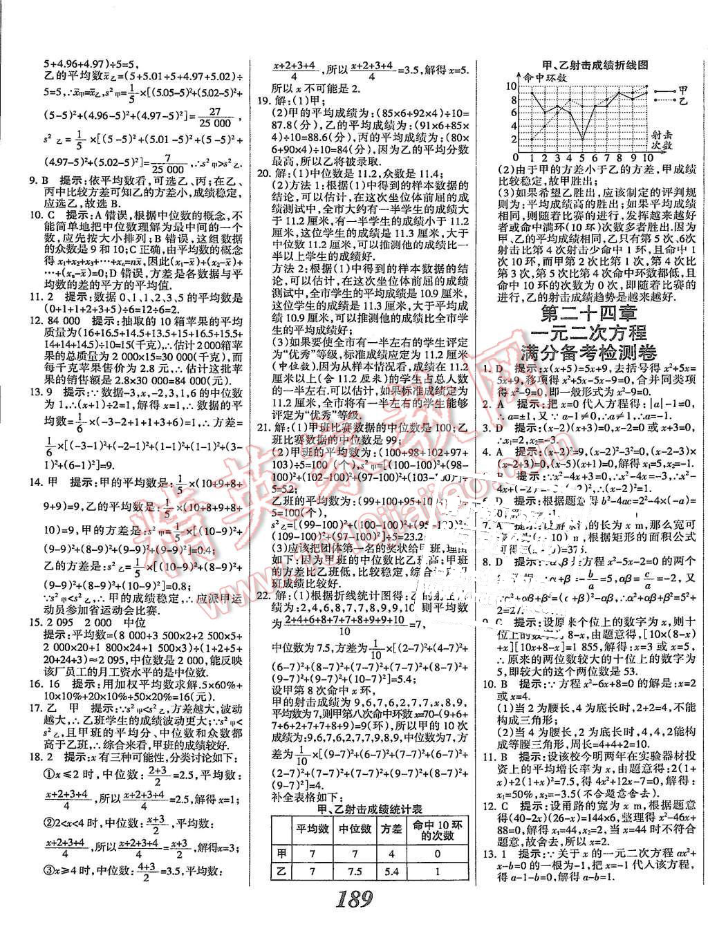 2015年全優(yōu)課堂考點(diǎn)集訓(xùn)與滿分備考九年級(jí)數(shù)學(xué)全一冊(cè)上冀教版 第41頁