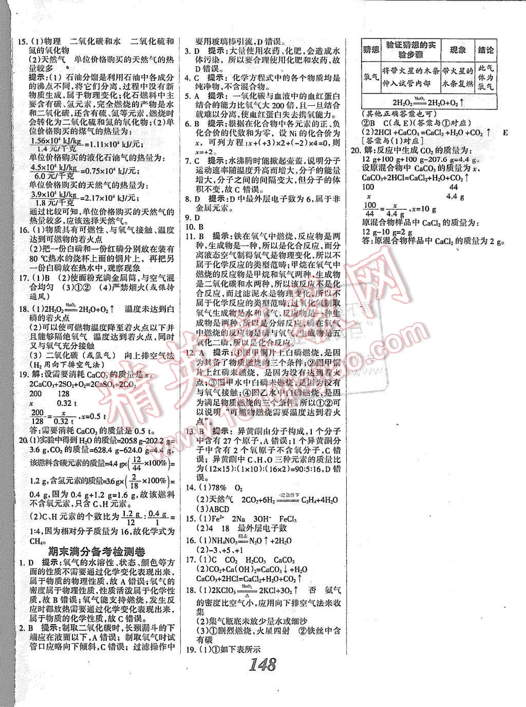 2015年全优课堂考点集训与满分备考九年级化学全一册上人教版 第20页