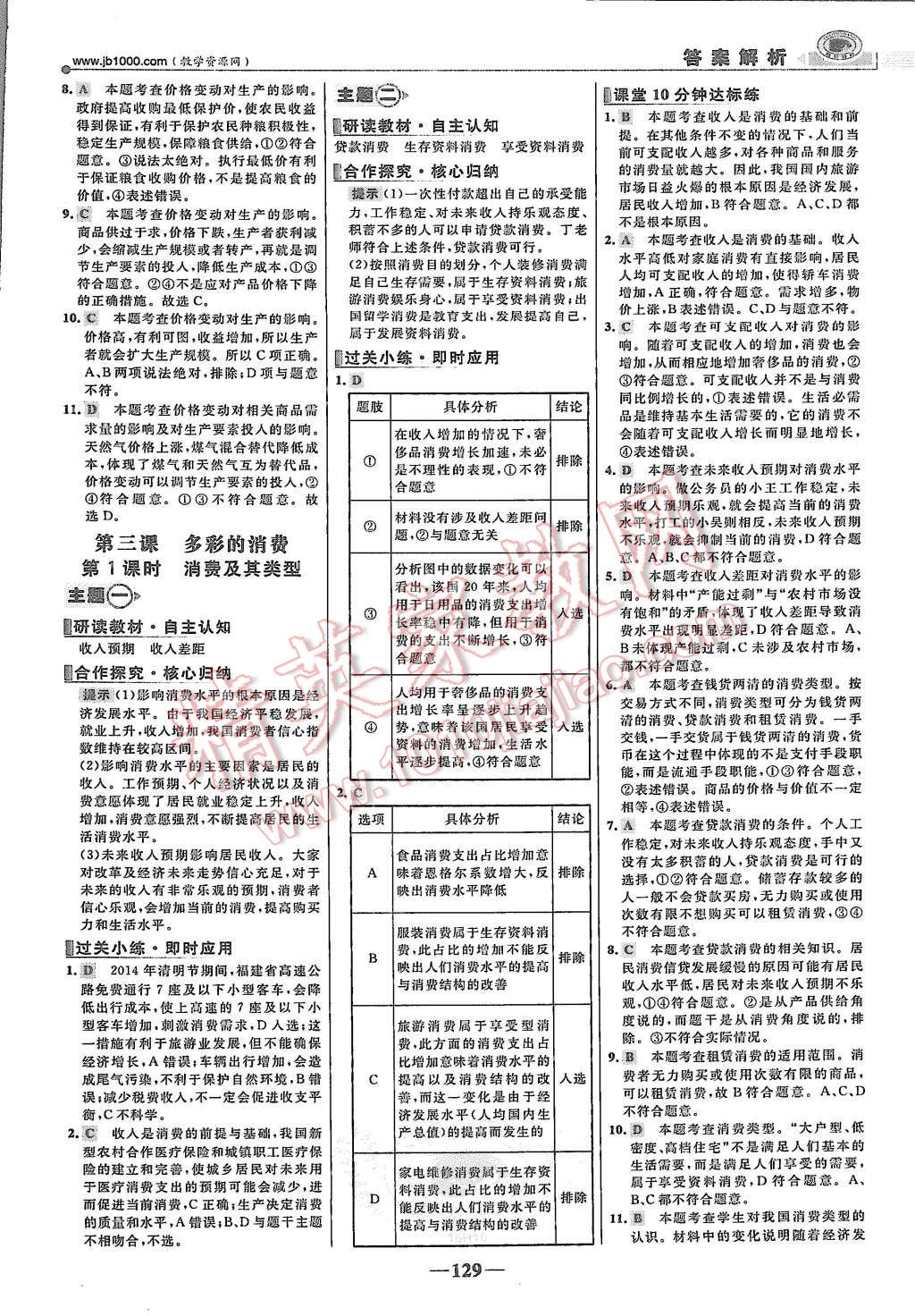 2015年世紀(jì)金榜課時(shí)講練通思想政治必修1人教版 第4頁(yè)