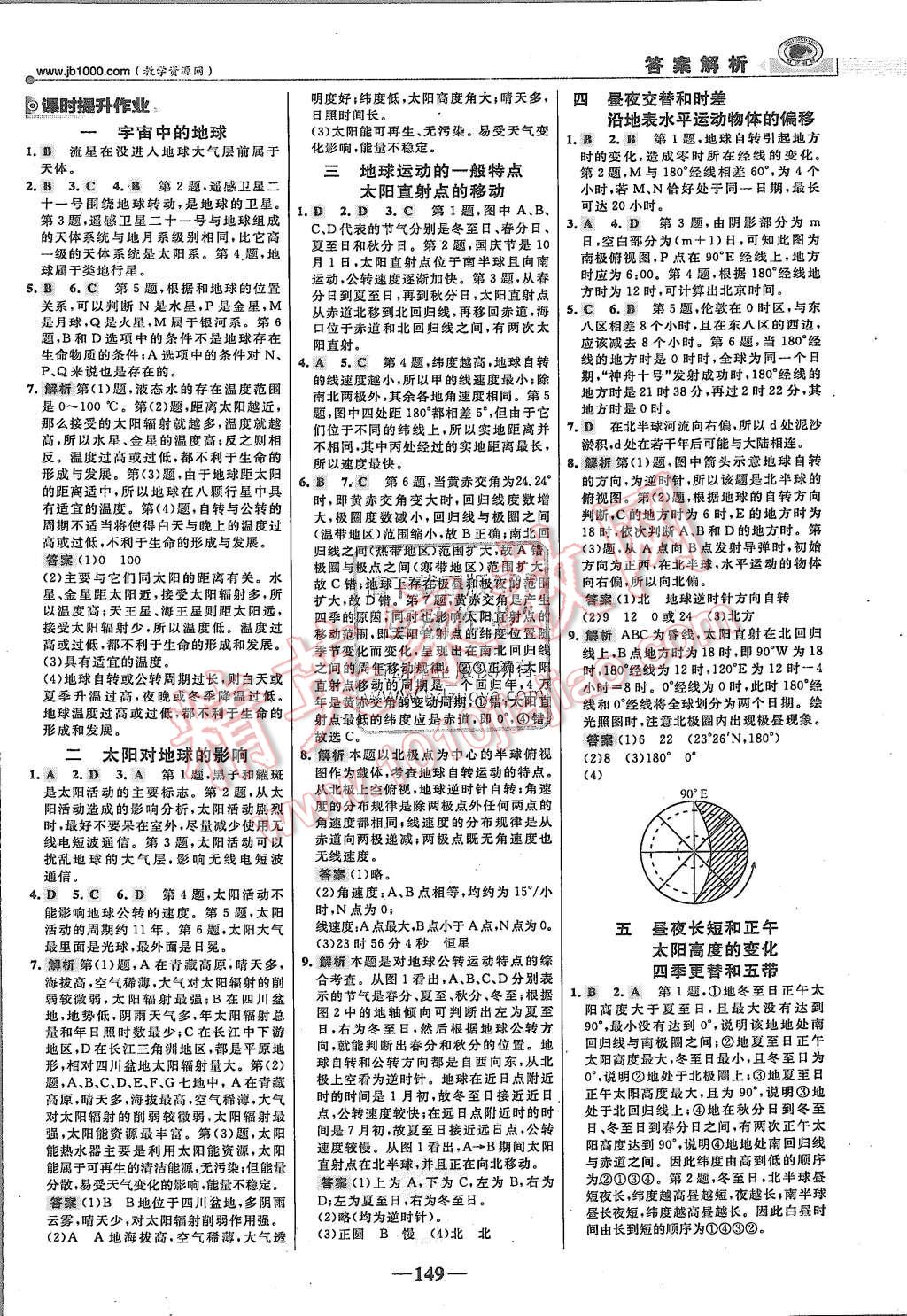 2015年世紀(jì)金榜課時講練通地理必修1人教版 第16頁