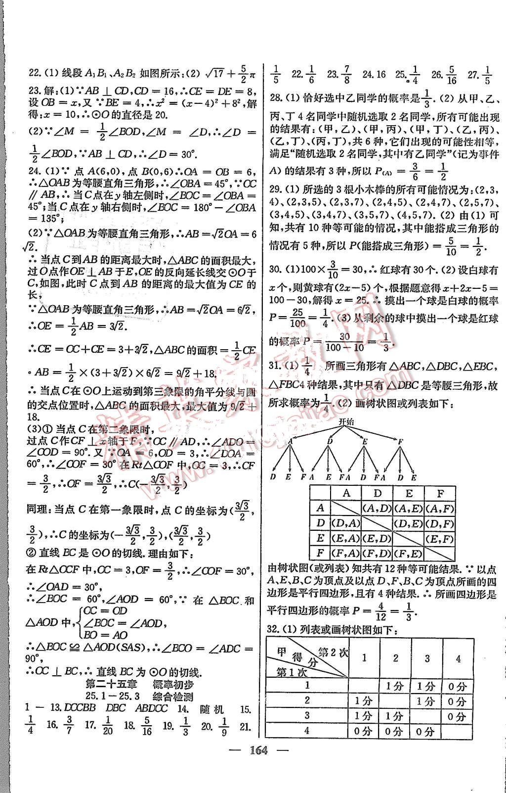 2015年百校聯(lián)盟金考卷九年級數(shù)學全一冊人教版 第8頁