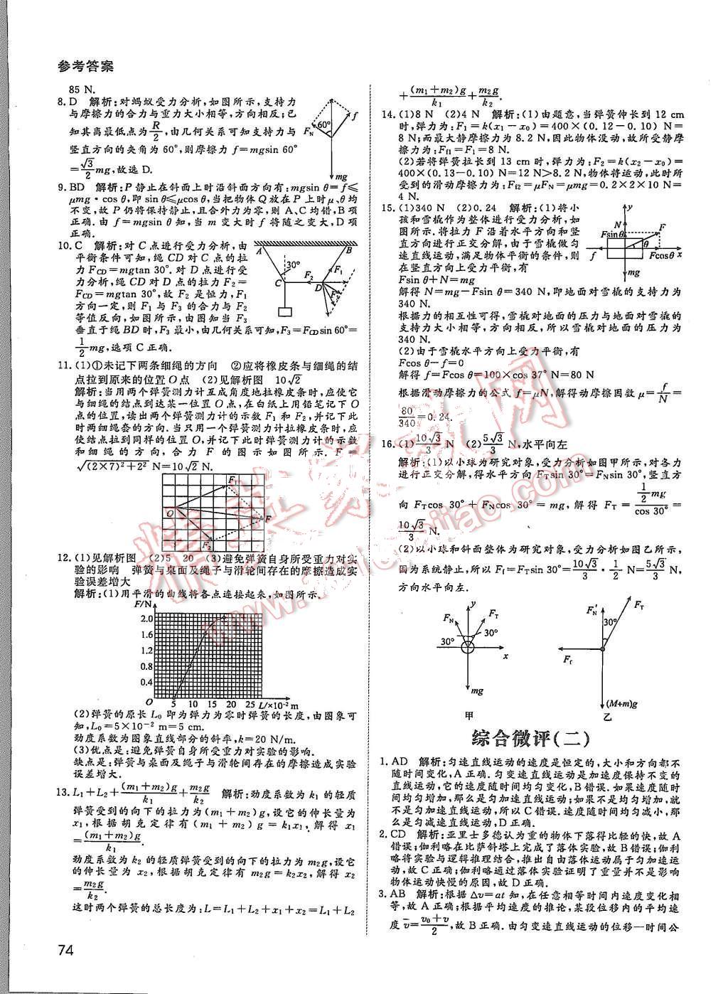 2015年名師伴你行高中同步導(dǎo)學(xué)案物理必修1人教版 第42頁