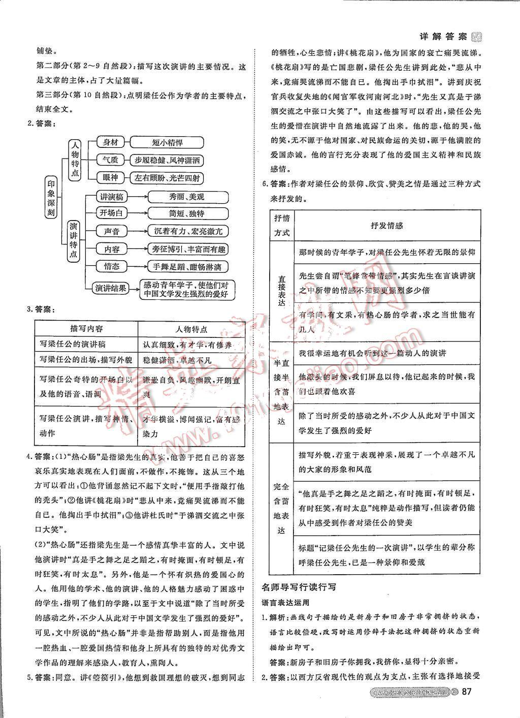 2015年名師伴你行高中同步導學案語文必修1人教版 第11頁