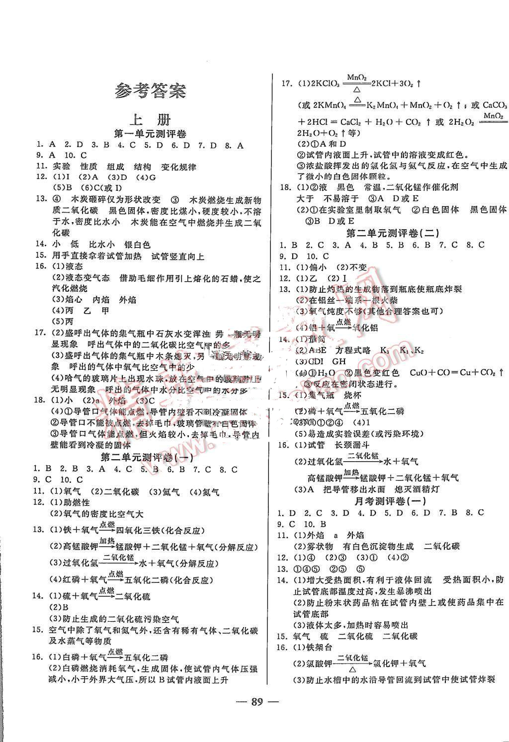 2015年培優(yōu)奪冠金卷名師點(diǎn)撥九年級(jí)化學(xué)全一冊(cè)人教版 第1頁(yè)