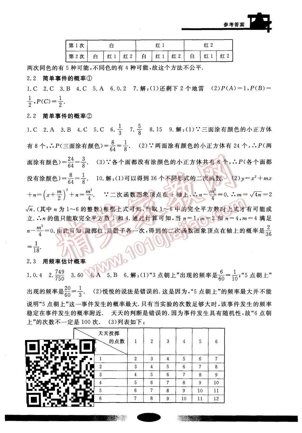 2015年新課標(biāo)學(xué)習(xí)方法指導(dǎo)叢書九年級(jí)數(shù)學(xué)上冊 第3頁