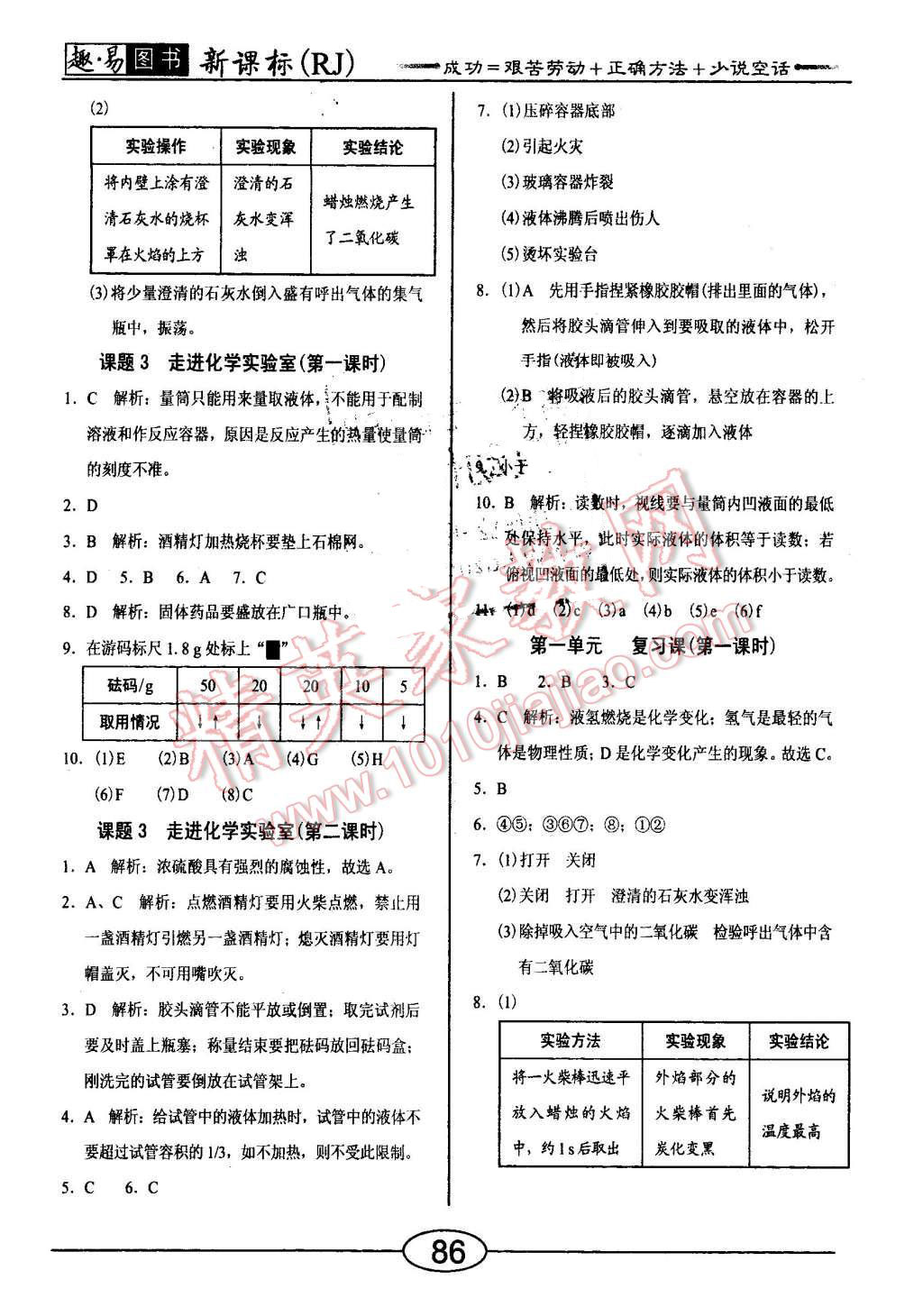 2015年學(xué)考2加1九年級化學(xué)上冊人教版 第2頁