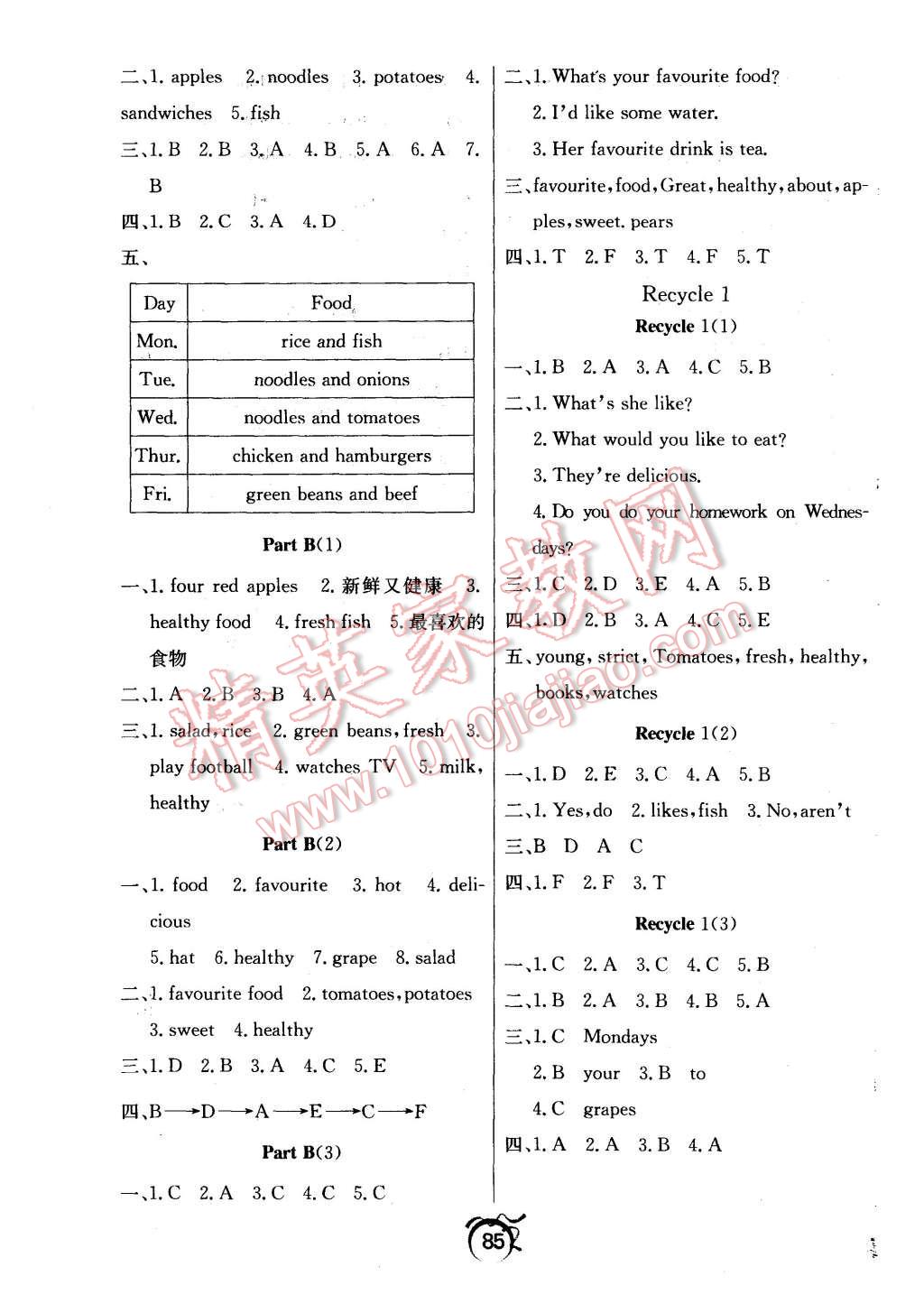 2015年優(yōu)等生全優(yōu)計(jì)劃五年級(jí)英語上冊(cè)人教PEP版 第3頁