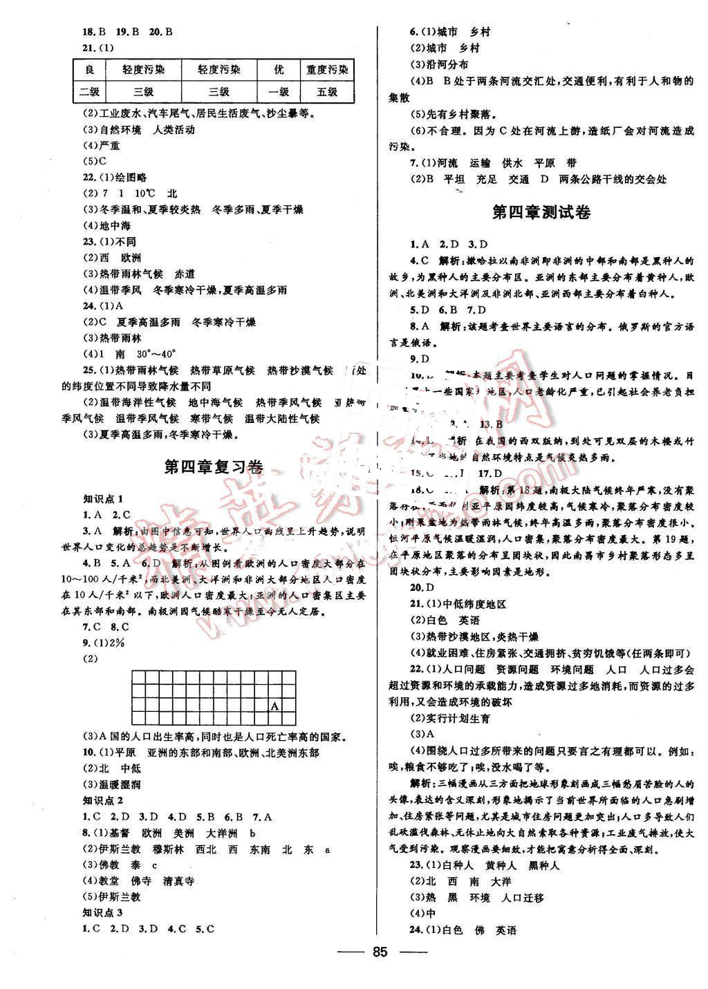 2015年奪冠百分百初中優(yōu)化測試卷七年級地理上冊人教版 第5頁