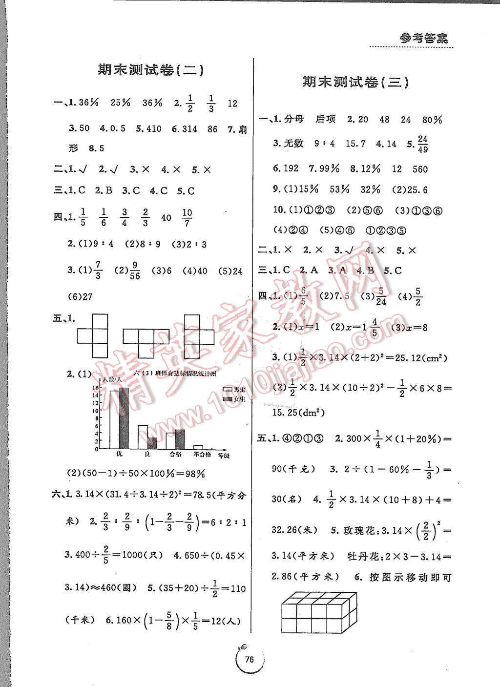 2015年浙江好卷六年級(jí)數(shù)學(xué)上冊(cè)北師大版 第8頁